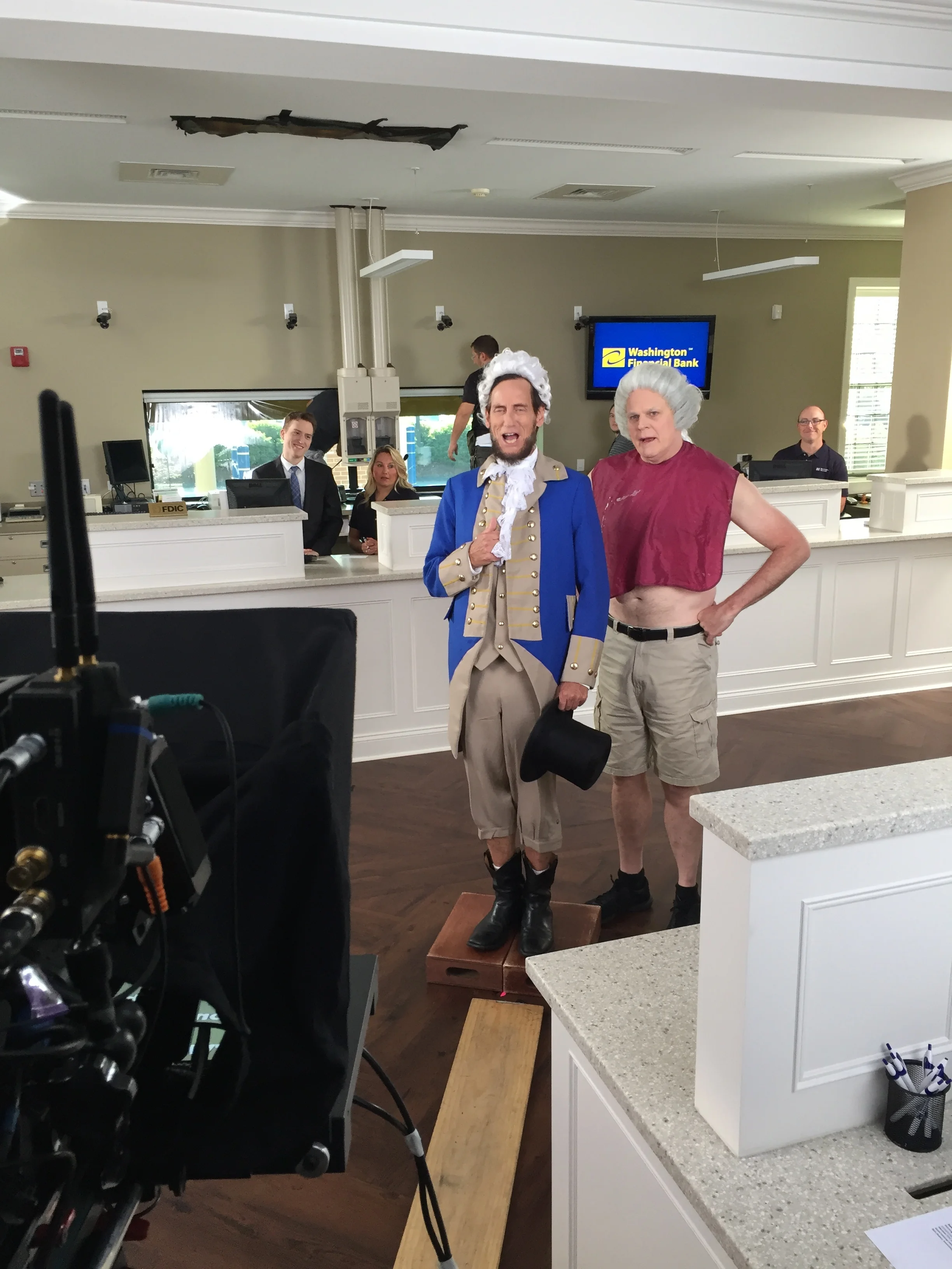 Unscripted Strangeness on a commercial