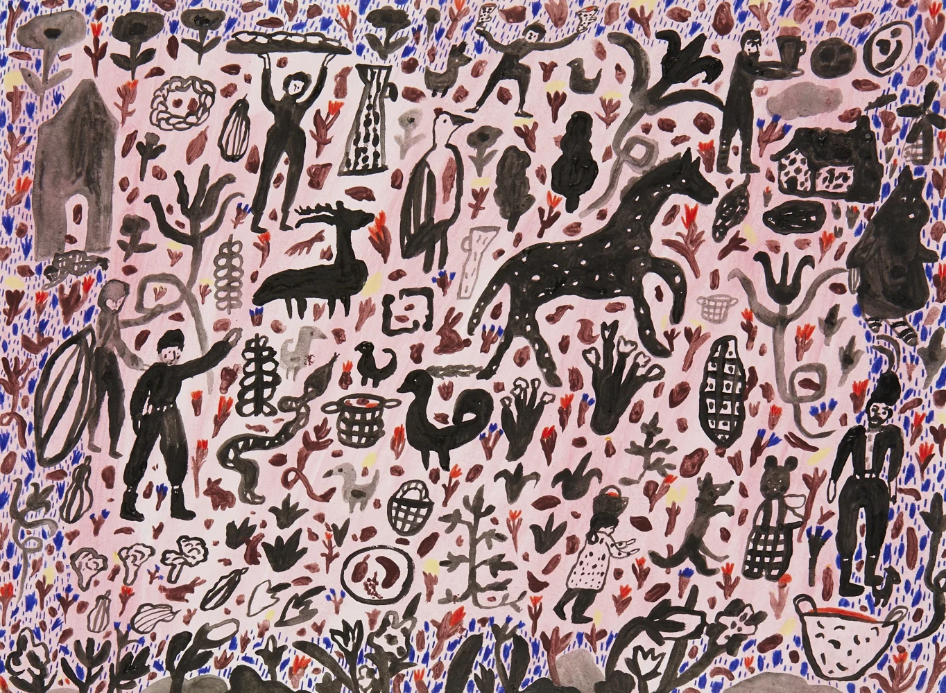  Harvest  Gouache and acrylic on paper,&nbsp;2014&nbsp;  11.5" x 15"  All images copyright Hillery Sproatt&nbsp; 