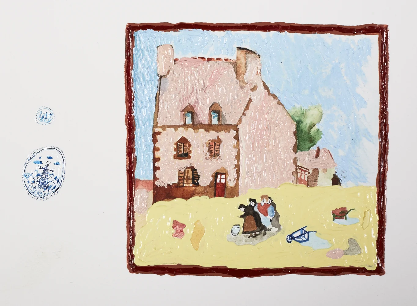  Clustered Klee Clumps, detail  Gouache and acrylic on paper,&nbsp;2014&nbsp;  11.5" x 15"  All images copyright Hillery Sproatt 