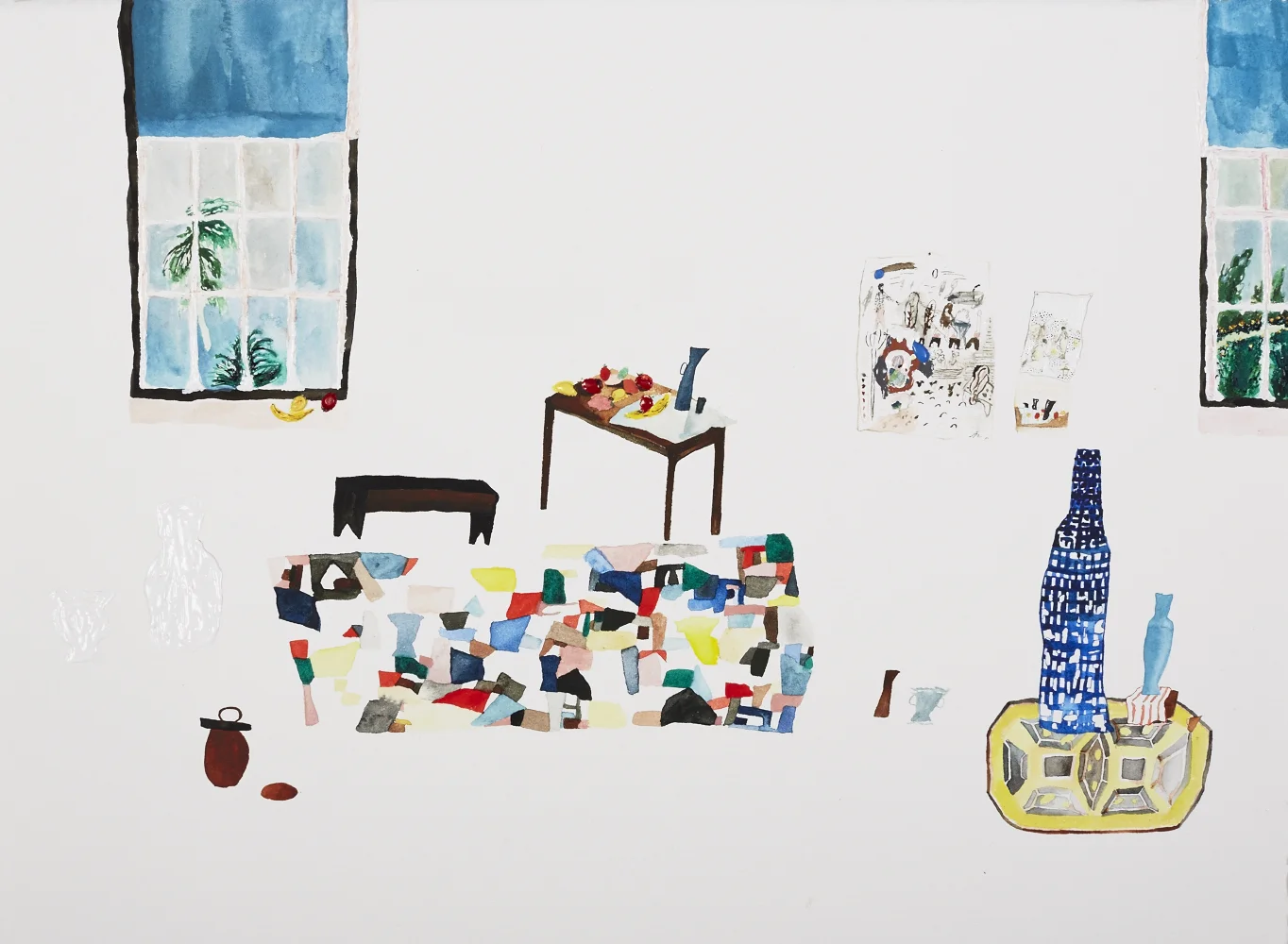 Afternoon tea Gouache and acrylic on paper, 2014 11.5" x 15" All images copyright Hillery Sproatt