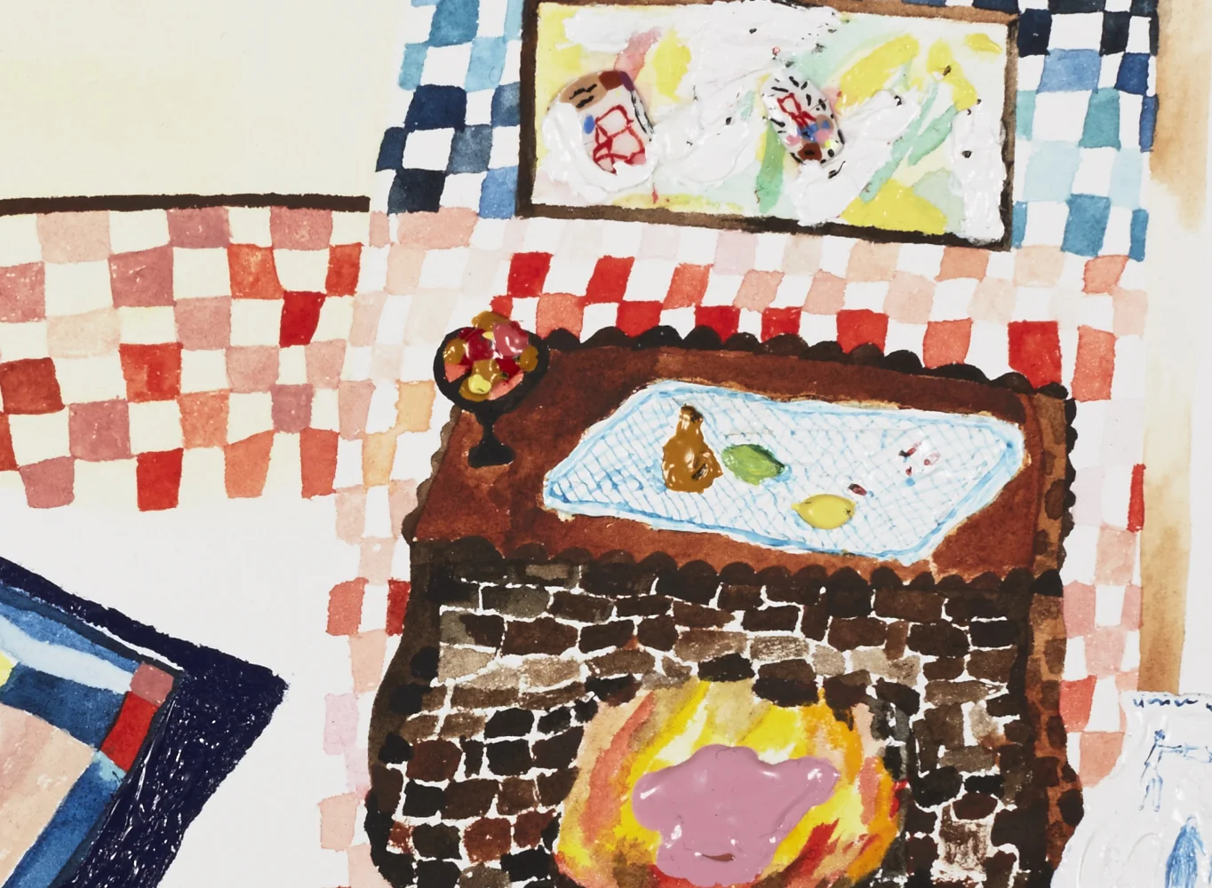  Centered in warmth, detail  Gouache and acrylic on paper,&nbsp;2014&nbsp;  11.5" x 15"  All images copyright Hillery Sproatt 