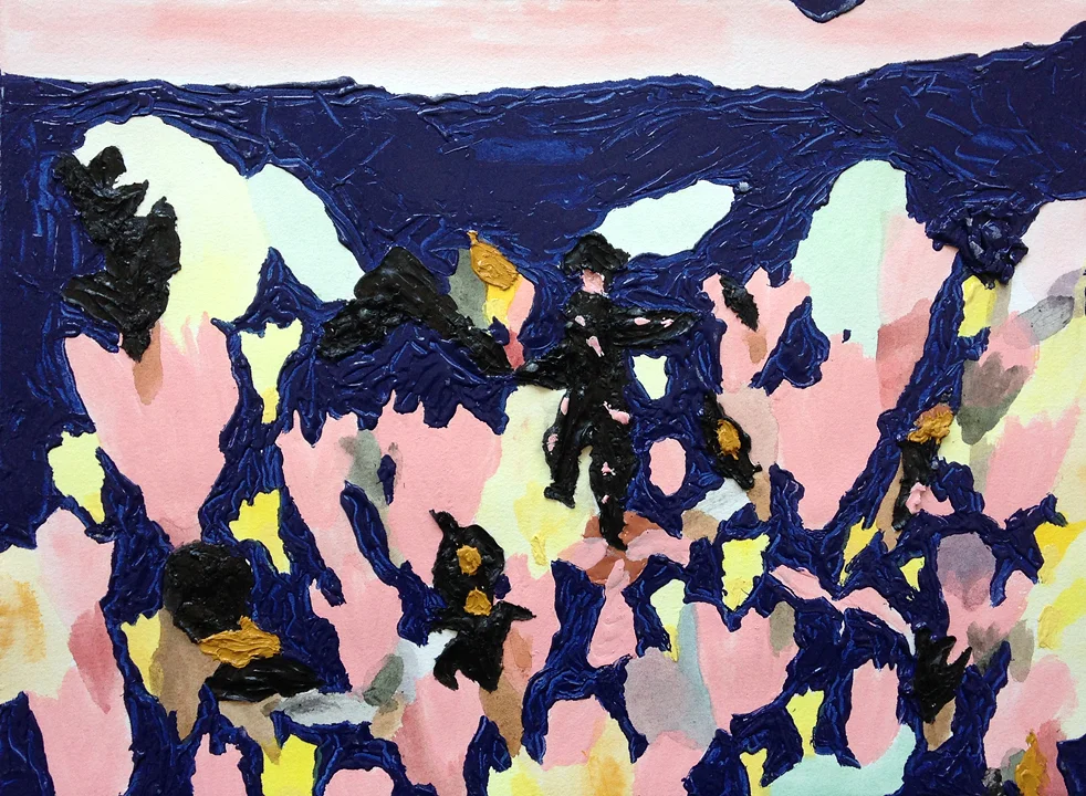  Swiss Alps  Acrylic on paper, 2014  11.5" x 15"  All images copyright Hillery Sproatt 
