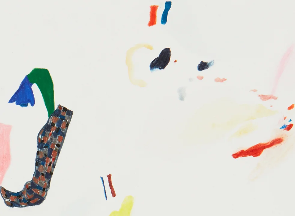  Shirt sleeve garden, detail  Gouache, marker and color pencil and&nbsp;on paper,&nbsp;2013&nbsp;  11.5" x 15"  All images copyright Hillery Sproatt 