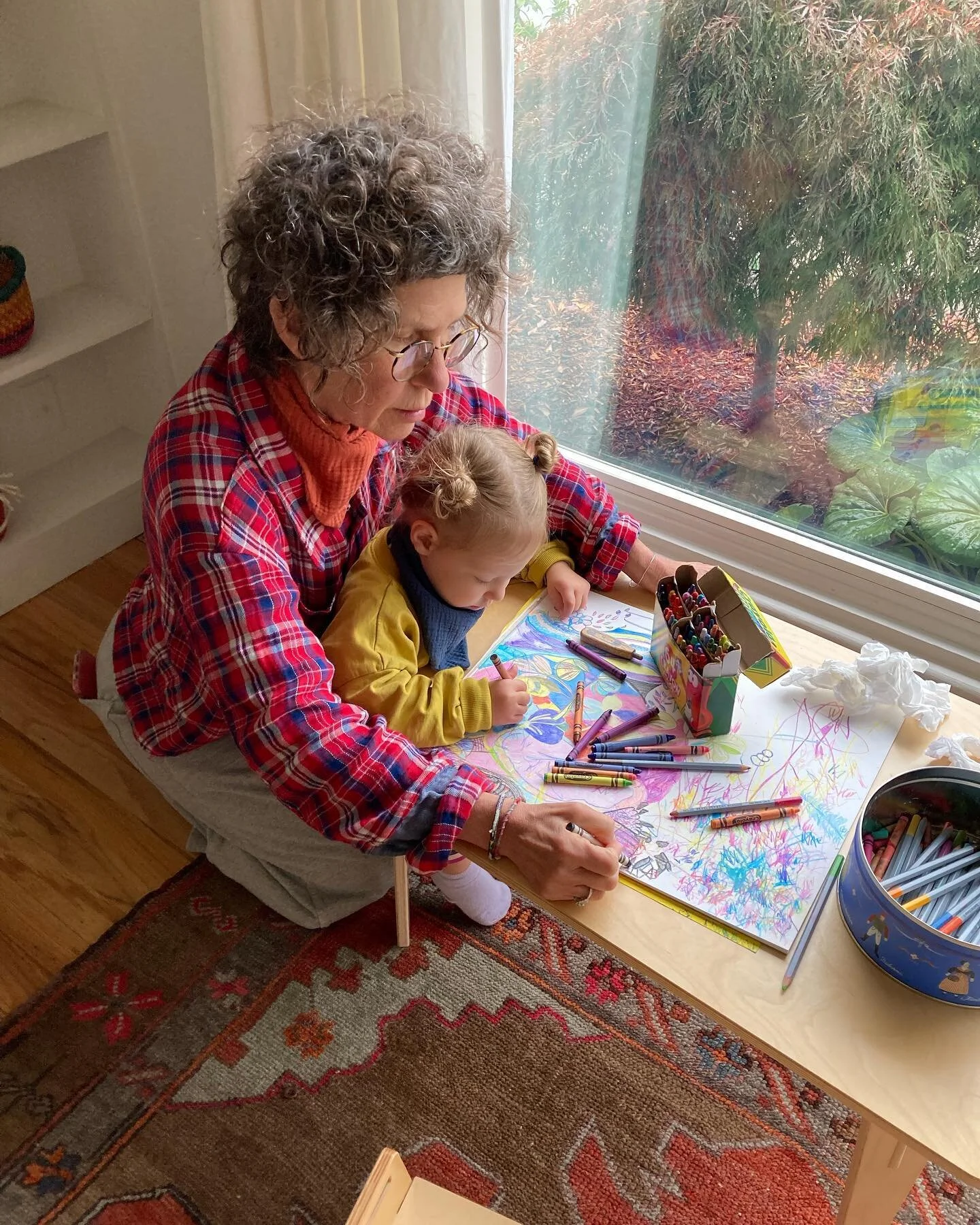 I think she draws more than I paint. Happy Saturday everyone! May we all do something we enjoy this weekend.