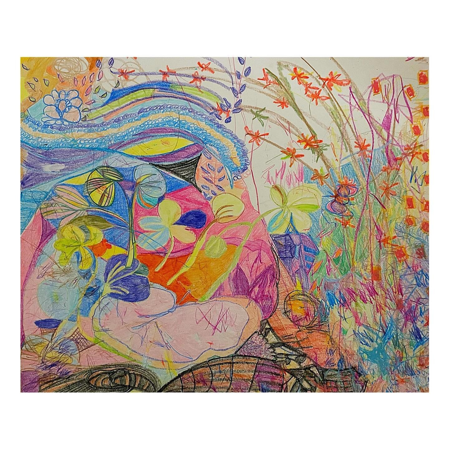 Collaboration: Sylvie, Grandma and me 

#drawing #collaboration #familydrawing #childrensart