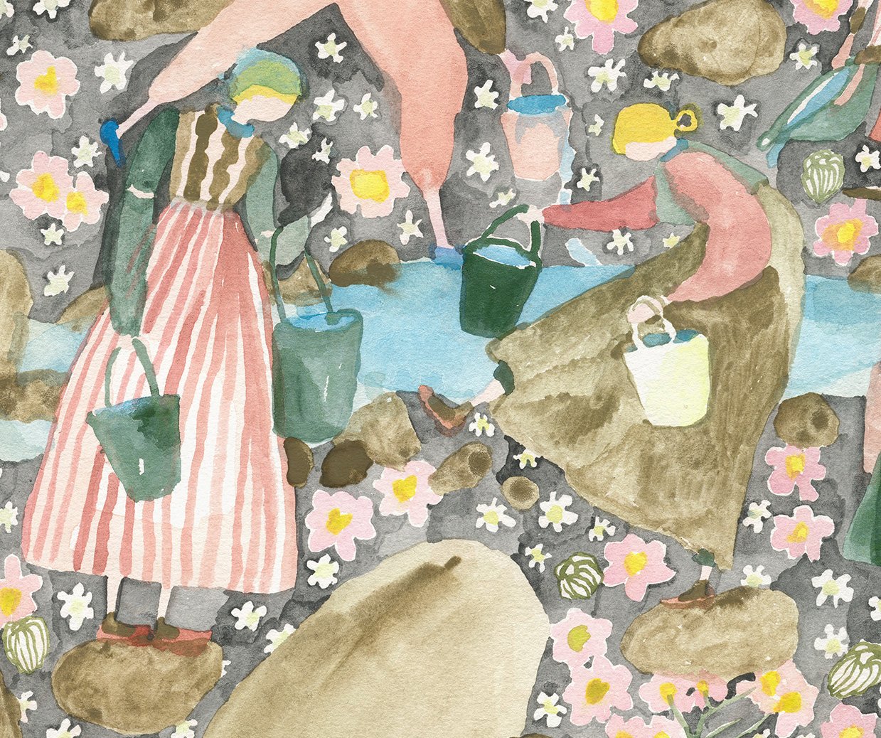 Holland Meadow, detail Watercolor on paper, 2021 11” x 14” $850 Available