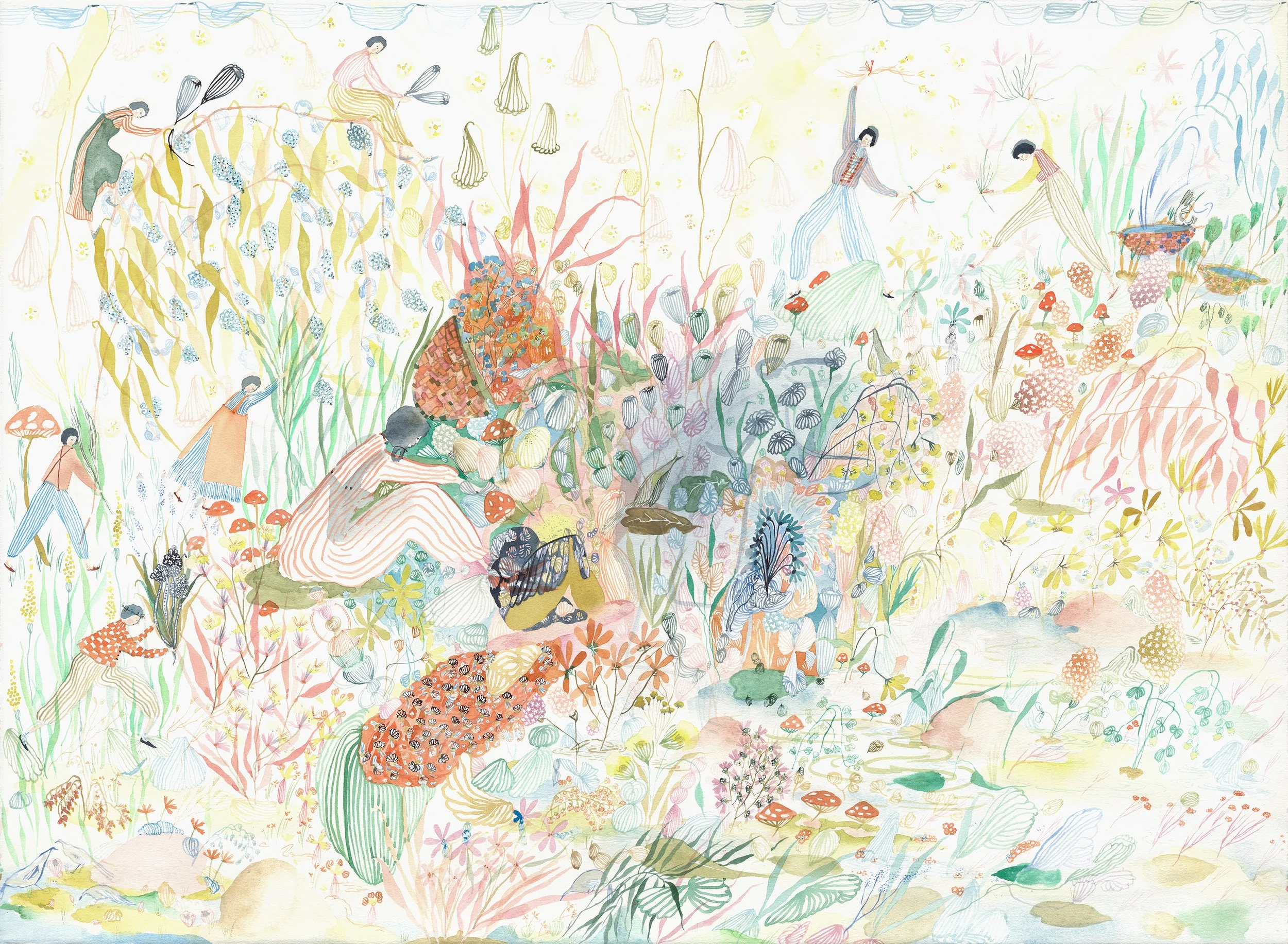   Mother Earth   Watercolor on paper, 2021  22” x 30”  $4500  Available  
