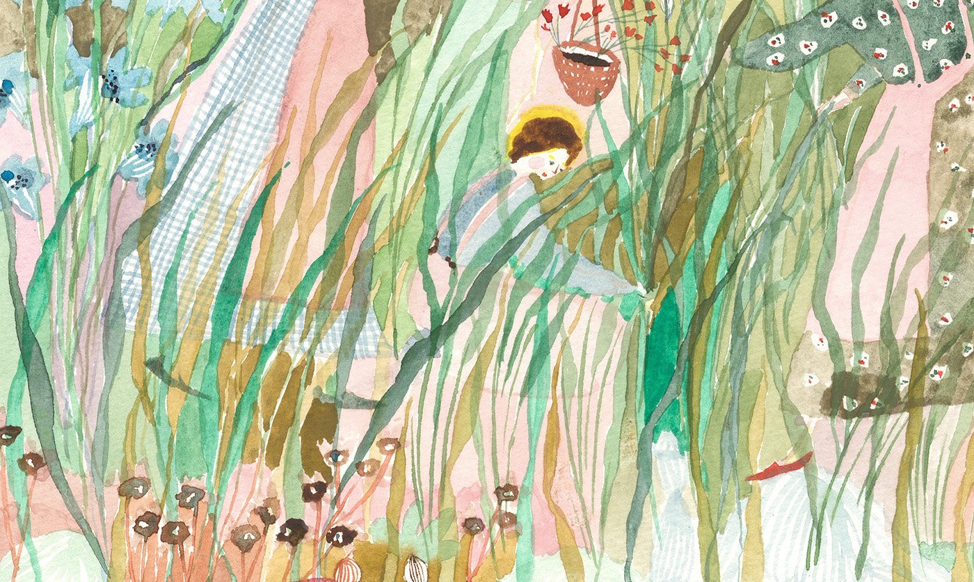   Meadow, detail   Watercolor on archival paper, 2022  8” x 10”  $650  Available 