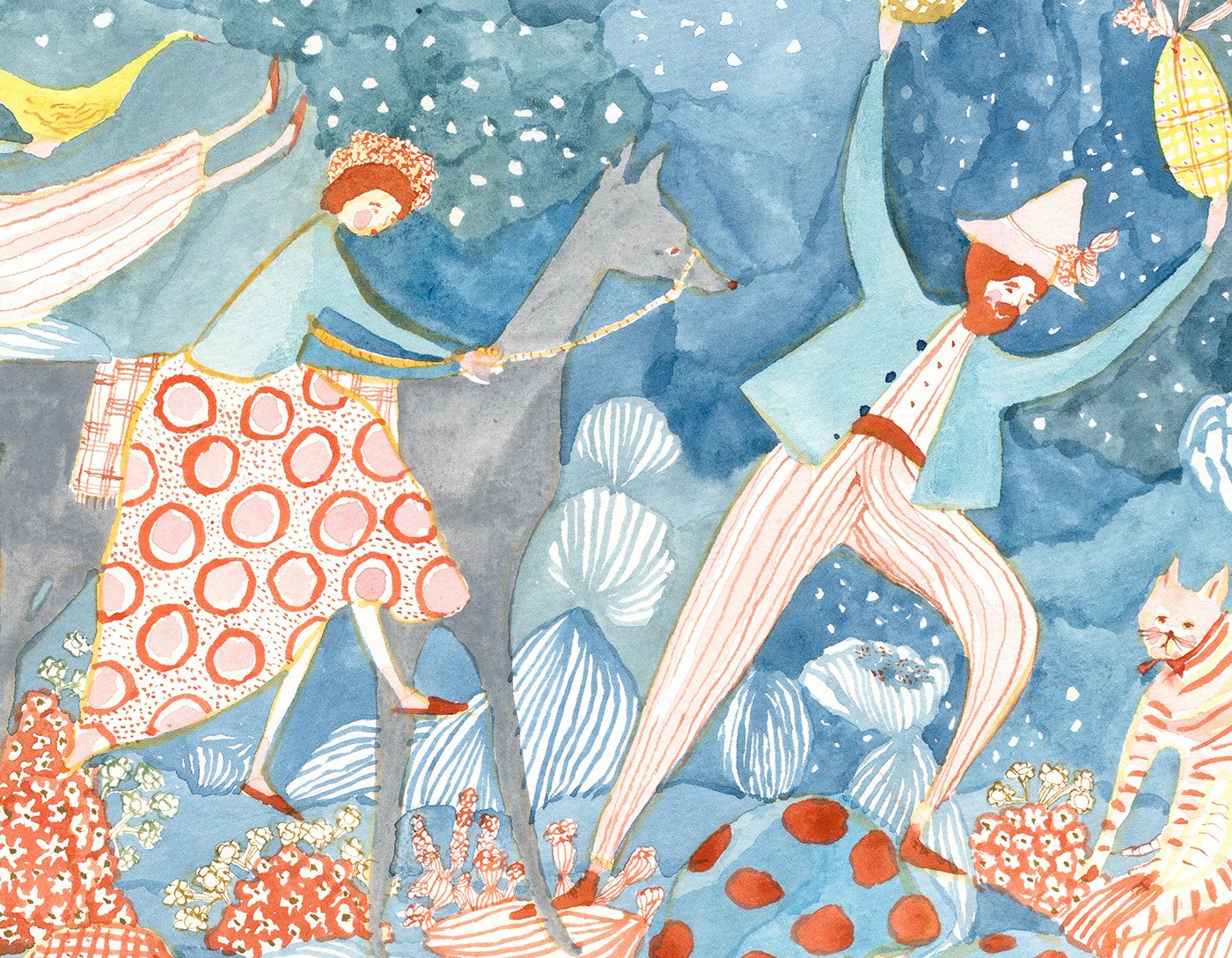 True Beginning, detail Watercolor on archival paper, 2022 8” x 10” $650 Available