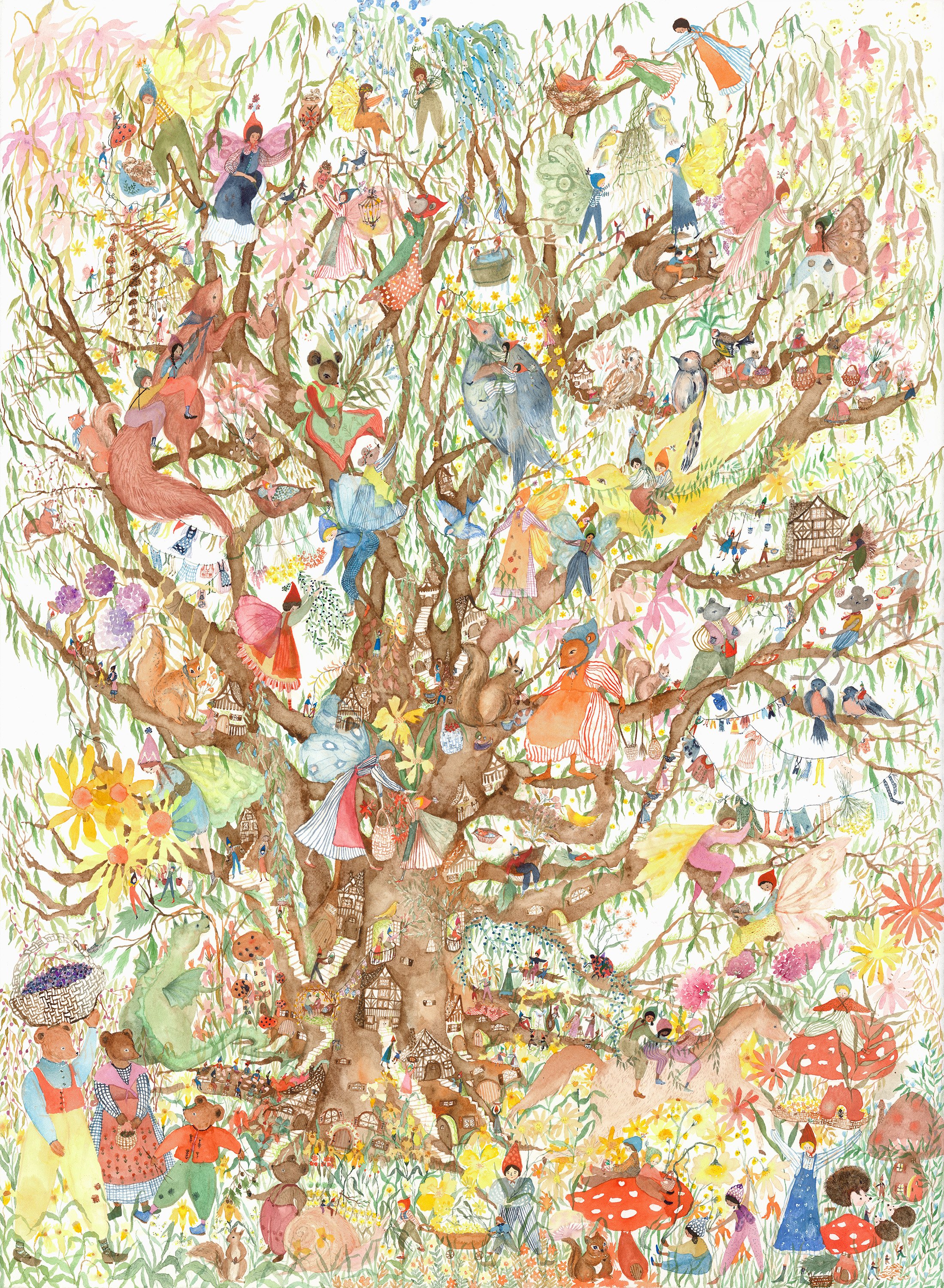   Fairy Tree   Watercolor on paper, 2023  22” x 30”  $4500  Sold 
