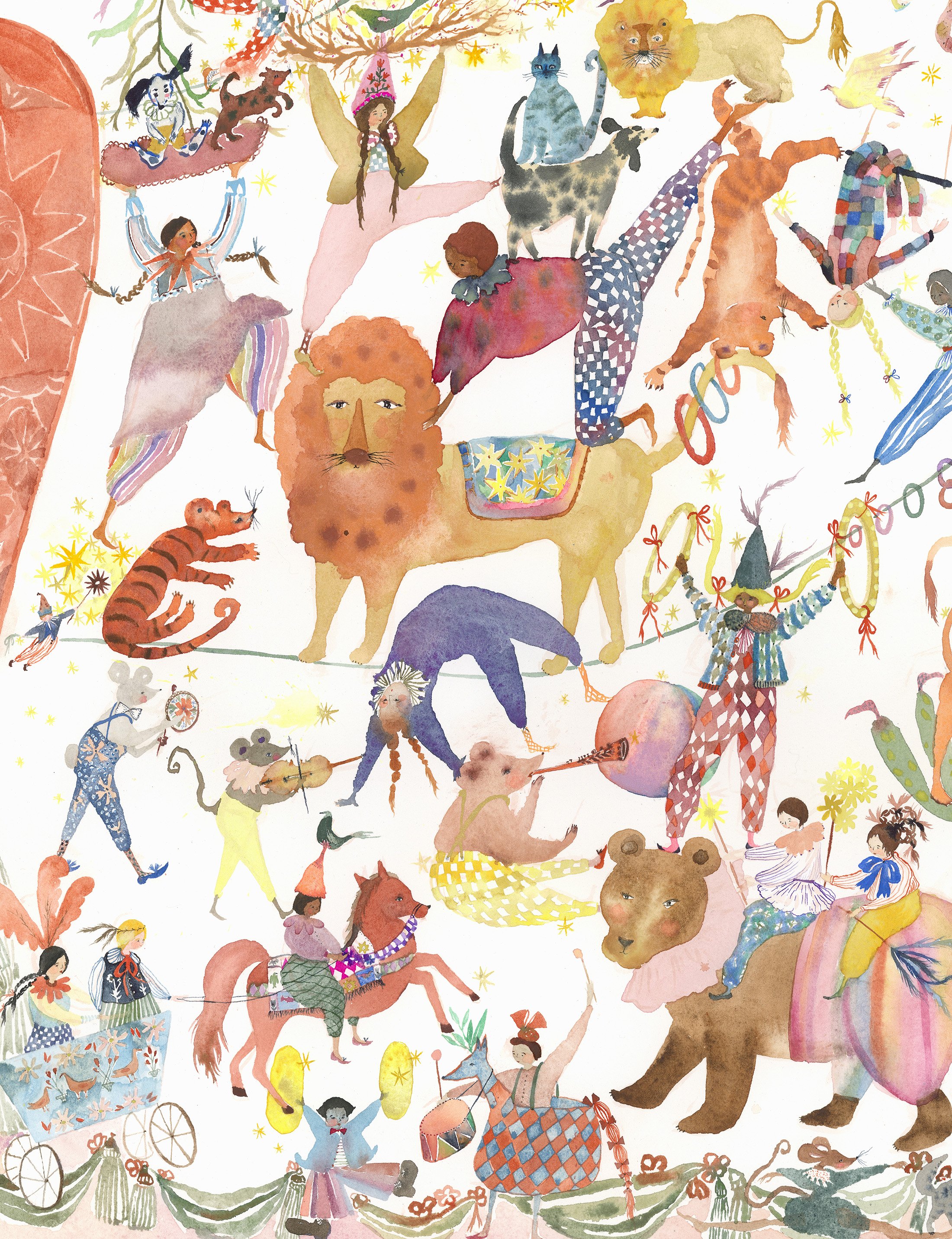 Cirque, detail Watercolor on paper, 2025 22” x 30” $4500 Available