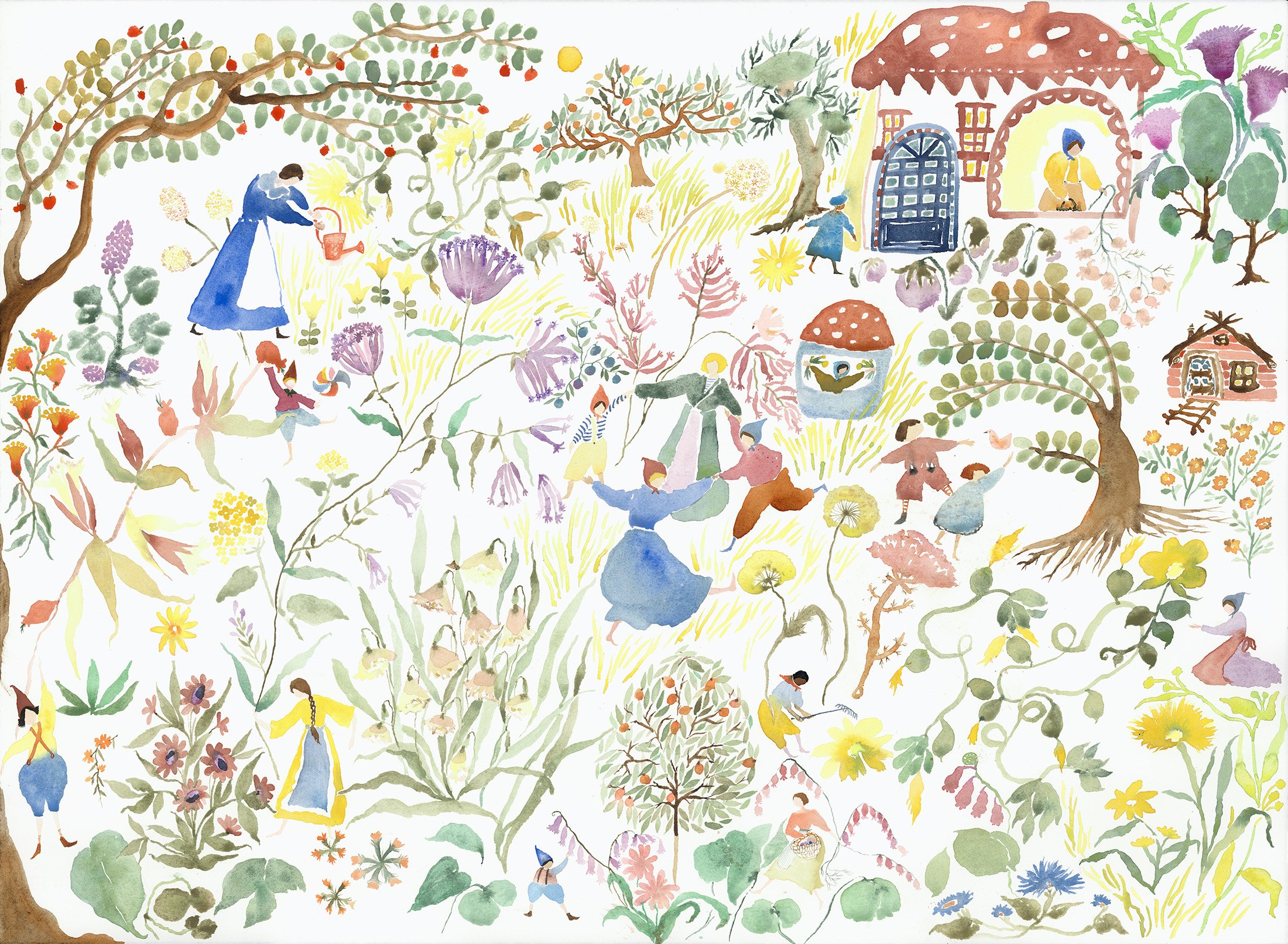 Spring Watercolor on paper, 2025 22” x 30” $3500 Available