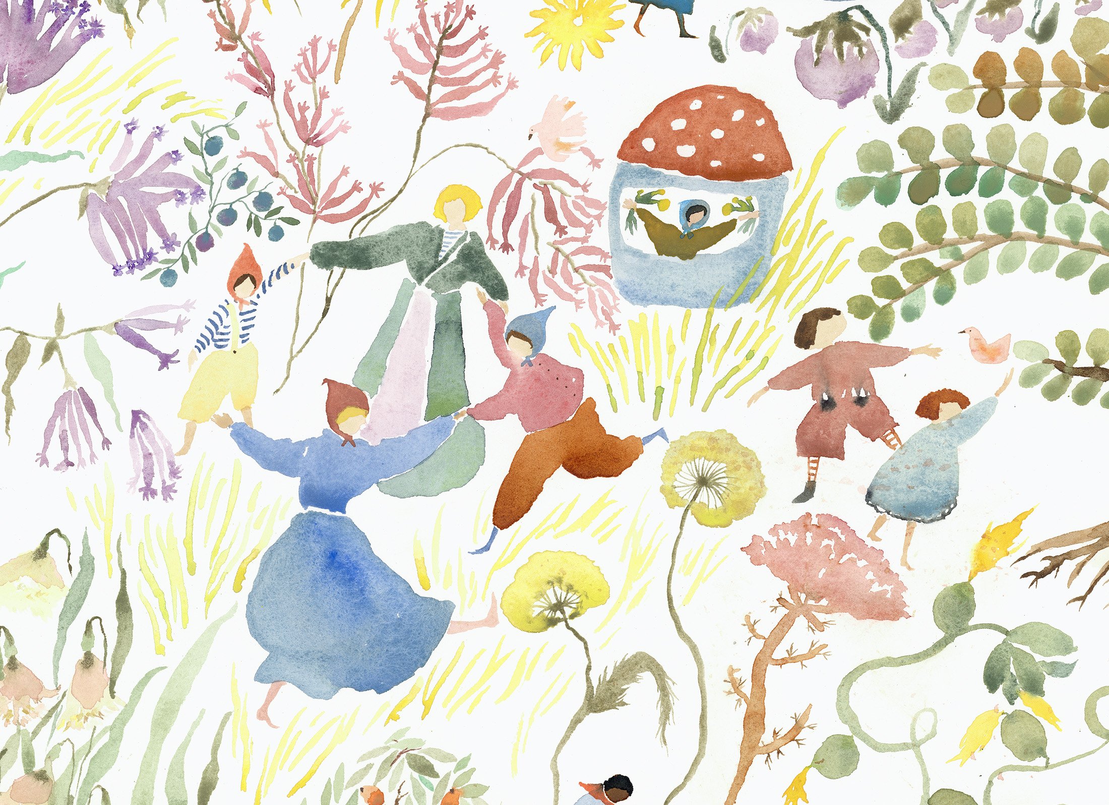 Spring, detail Watercolor on paper, 2025 22” x 30” $3500 Available
