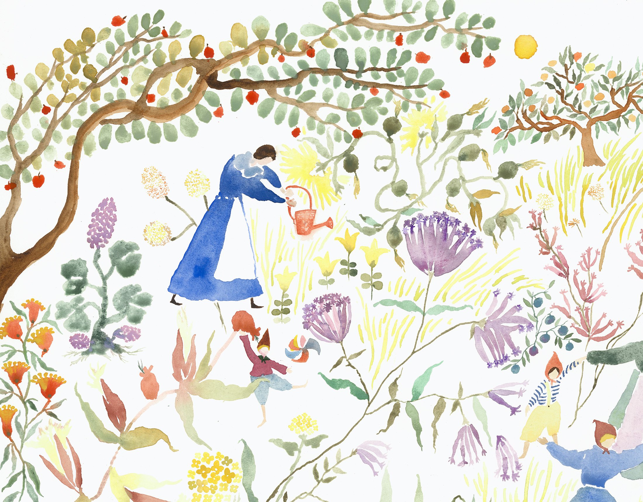 Spring, detail Watercolor on paper, 2025 22” x 30” $3500 Available