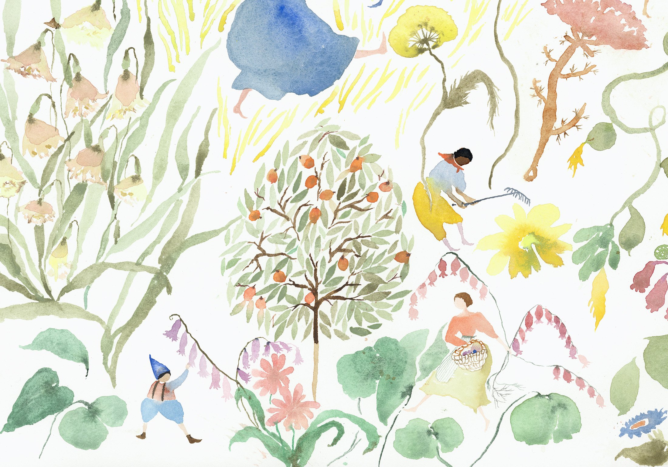 Spring, detail Watercolor on paper, 2025 22” x 30” $3500 Available