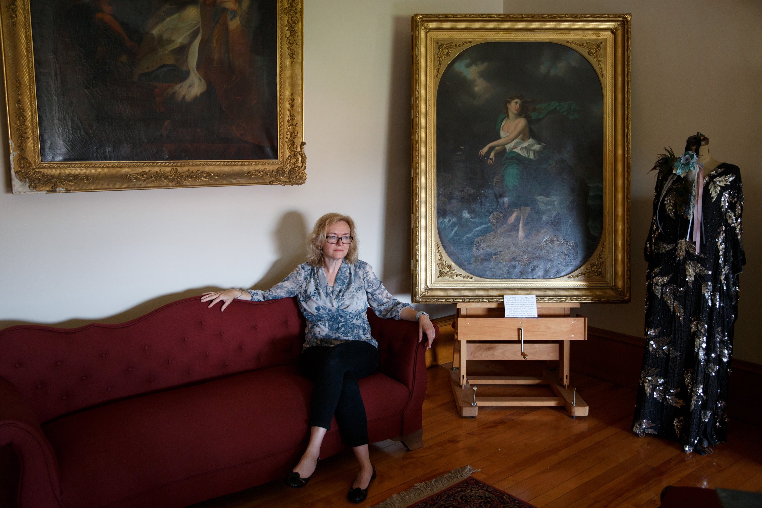  Board president Felicia Brych Dalke at Claremont Opera House in Claremont, N.H., on Wednesday, Sept. 8, 2021. The Board of Directors have been working on several fundraising efforts in order to hire new staff, expand program offerings and generate r