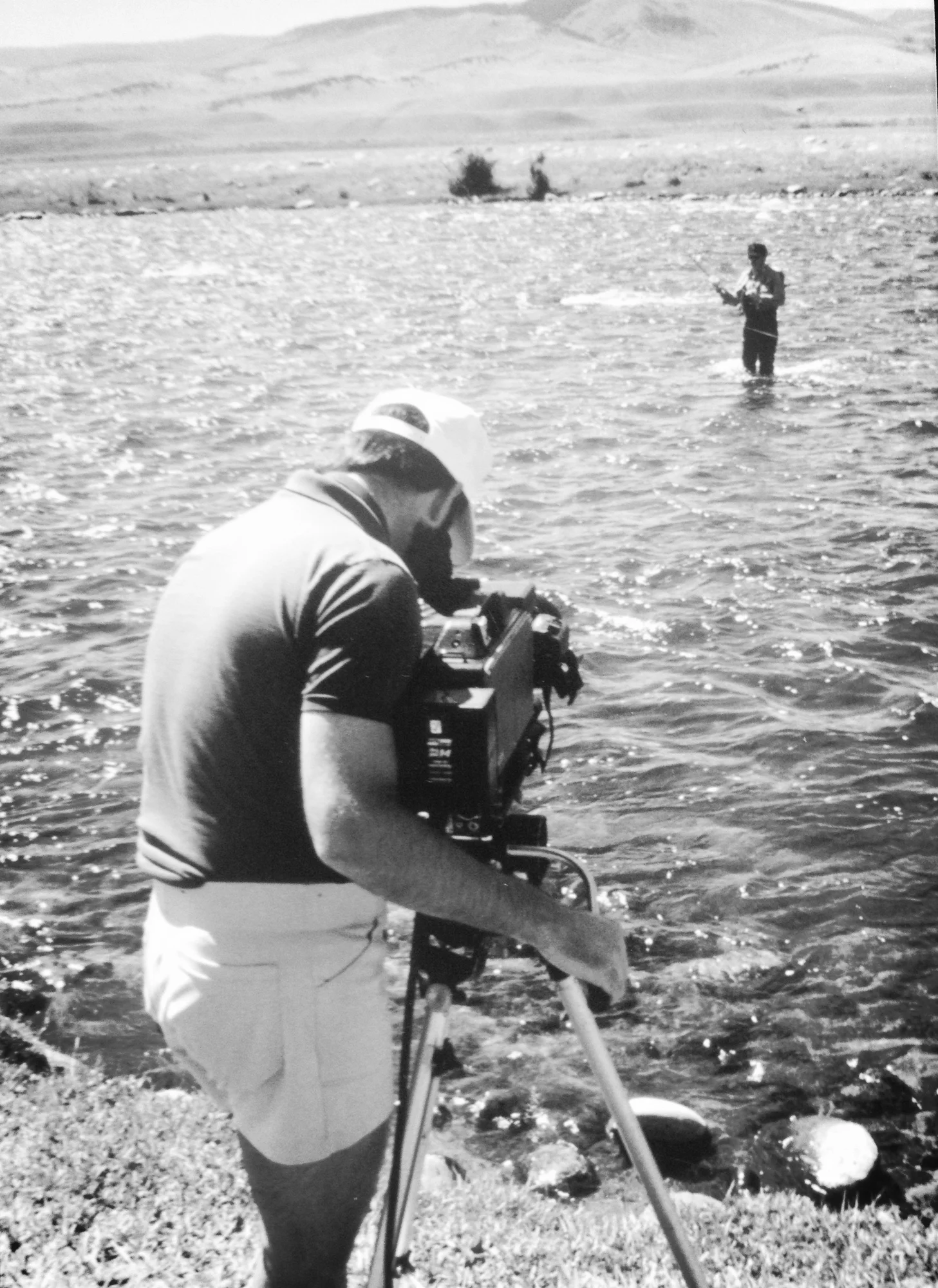 ESPN shoot on the Madison River in Montana 1988.