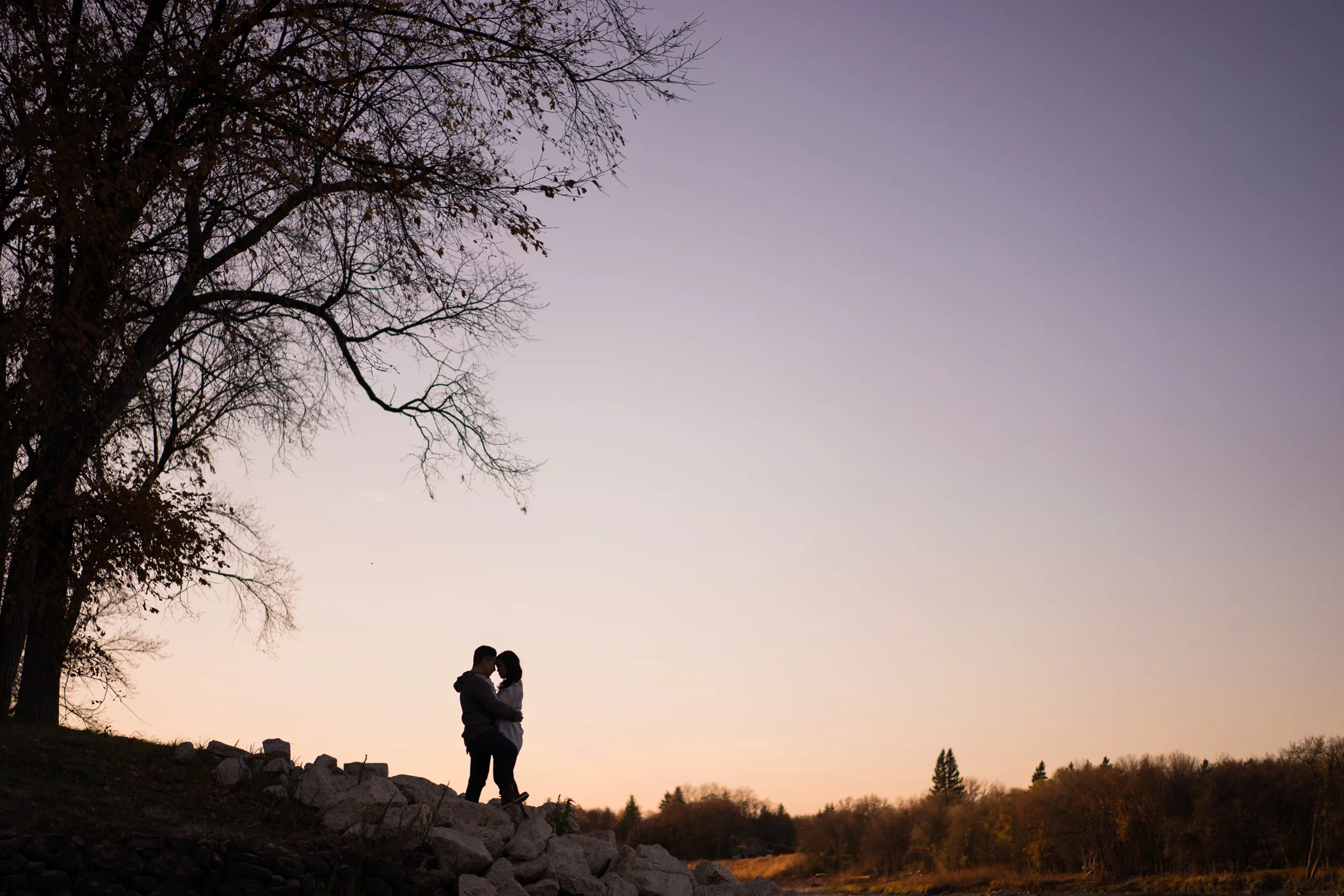 April + Ramon - Engaged - St. Vital Park, Winnpeg