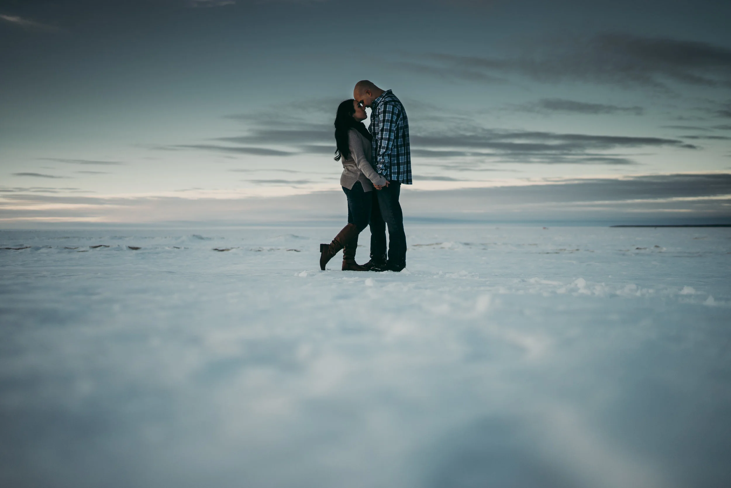 Cassandra + Troy - Grand Beach Engagement