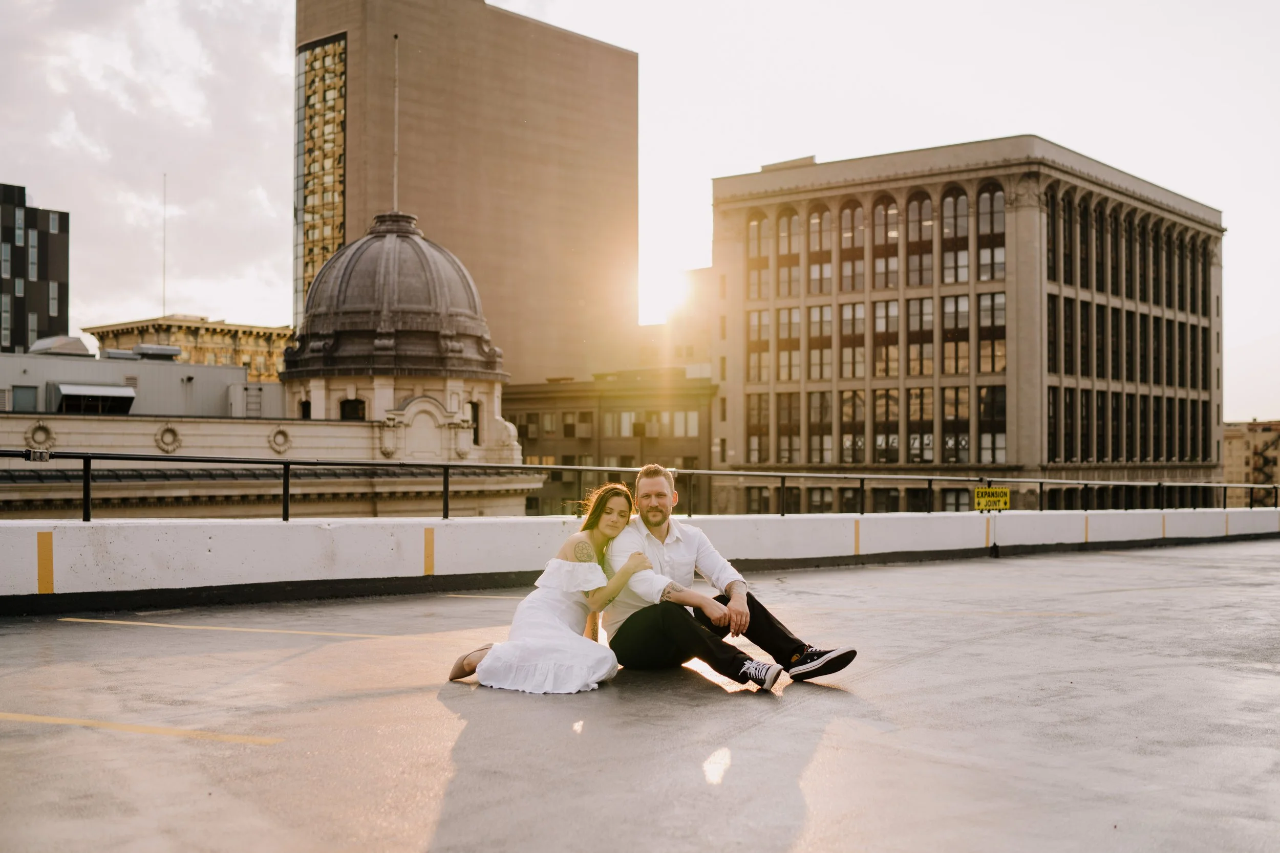 Sheldean and Karson - Winnipeg Rooftop Engagement 