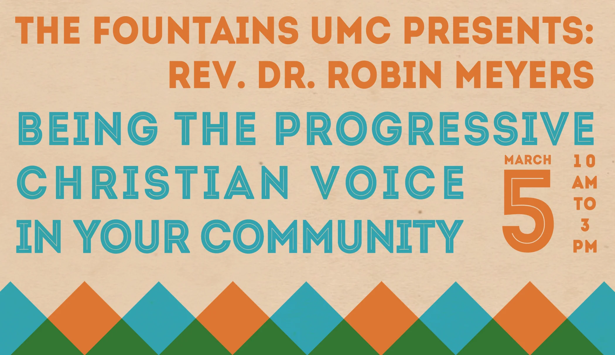 Being the Progressive Christian Voice in Your Community