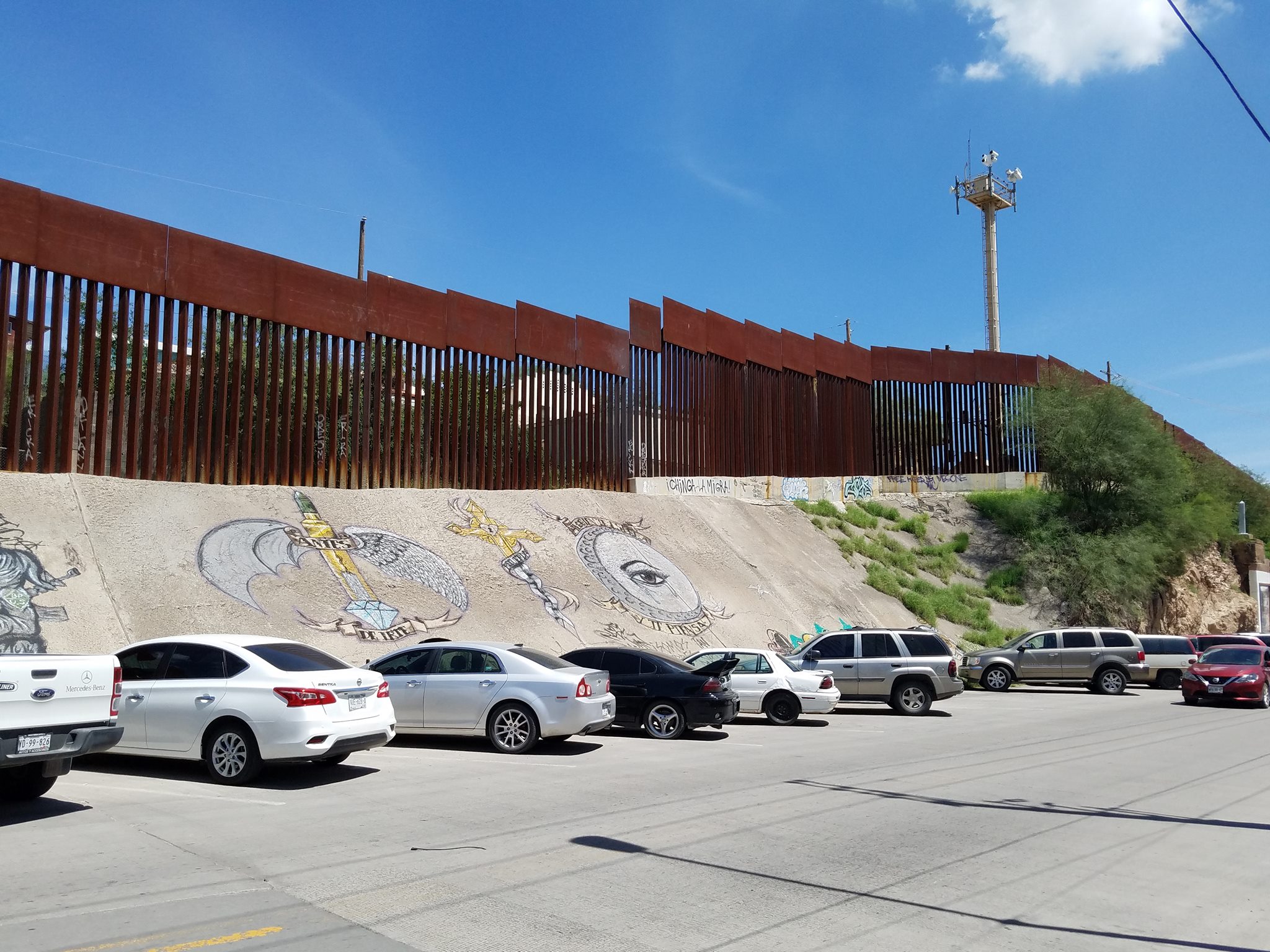 parking lot at border wall by rebecca dickinson.jpg