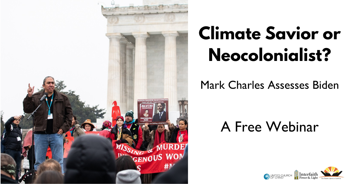 UCC Webinar—Mark Charles Assesses the Biden Administration from an Indigenous Christian Perspective