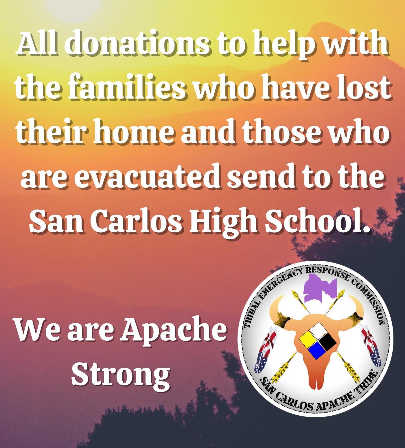 Watch Fire Continues to Burn at San Carlos Apache Reservation--Help Them If you Can!