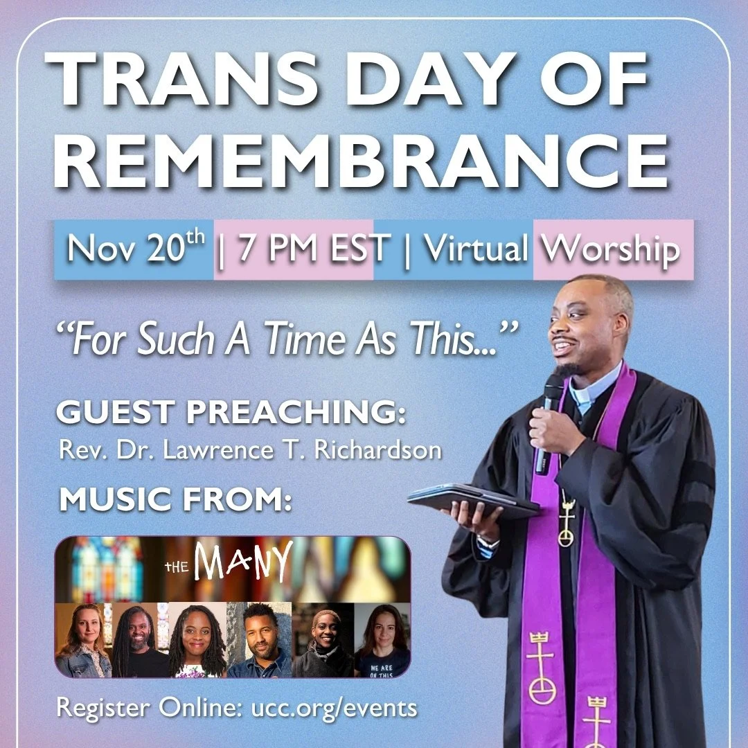 November 20th: Trans Day of Remembrance Service&nbsp;