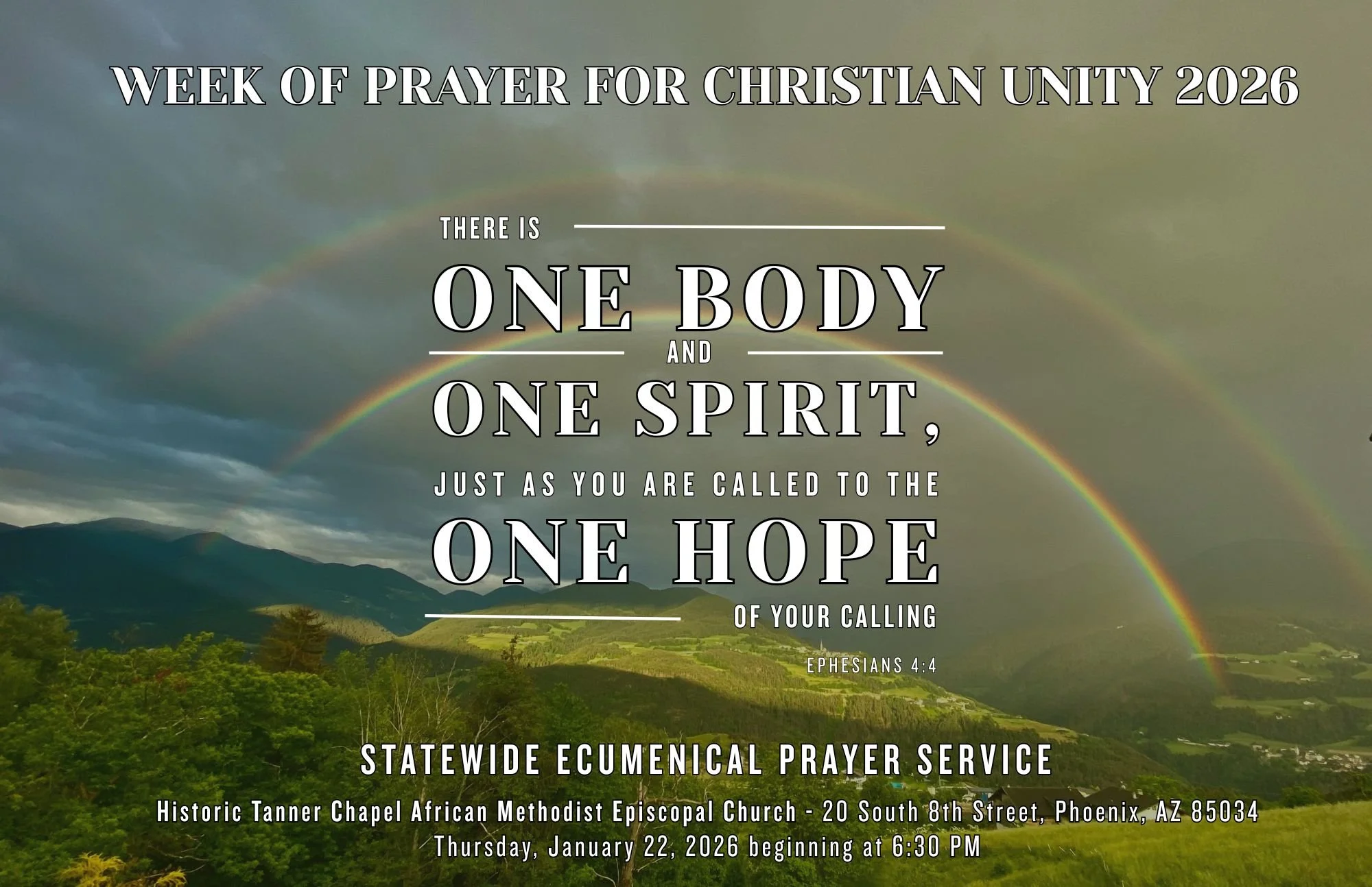 Join us for the 2026 Week of Prayer for Christian Unity