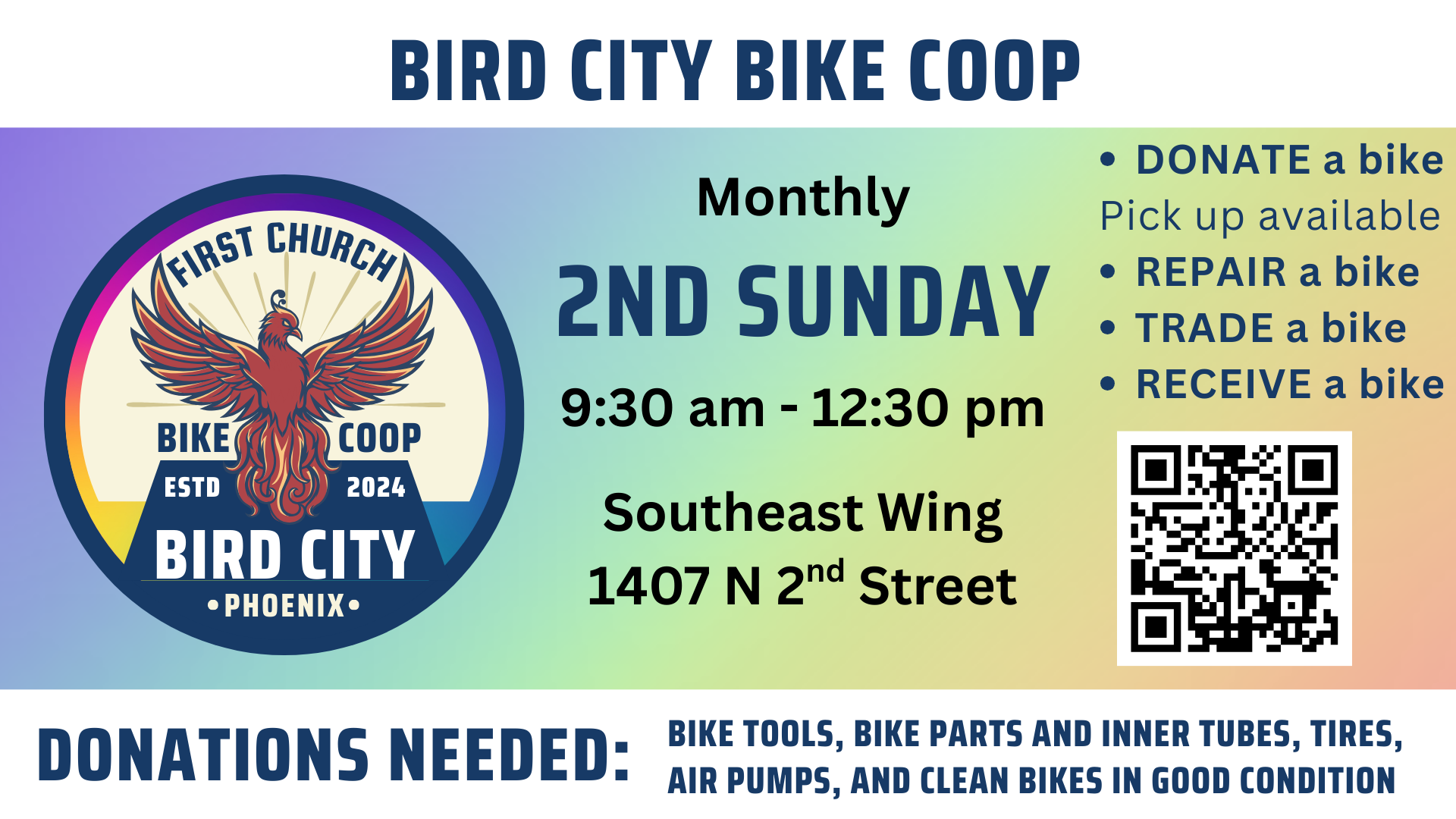 First Church UCC Bird City Bike Coop
