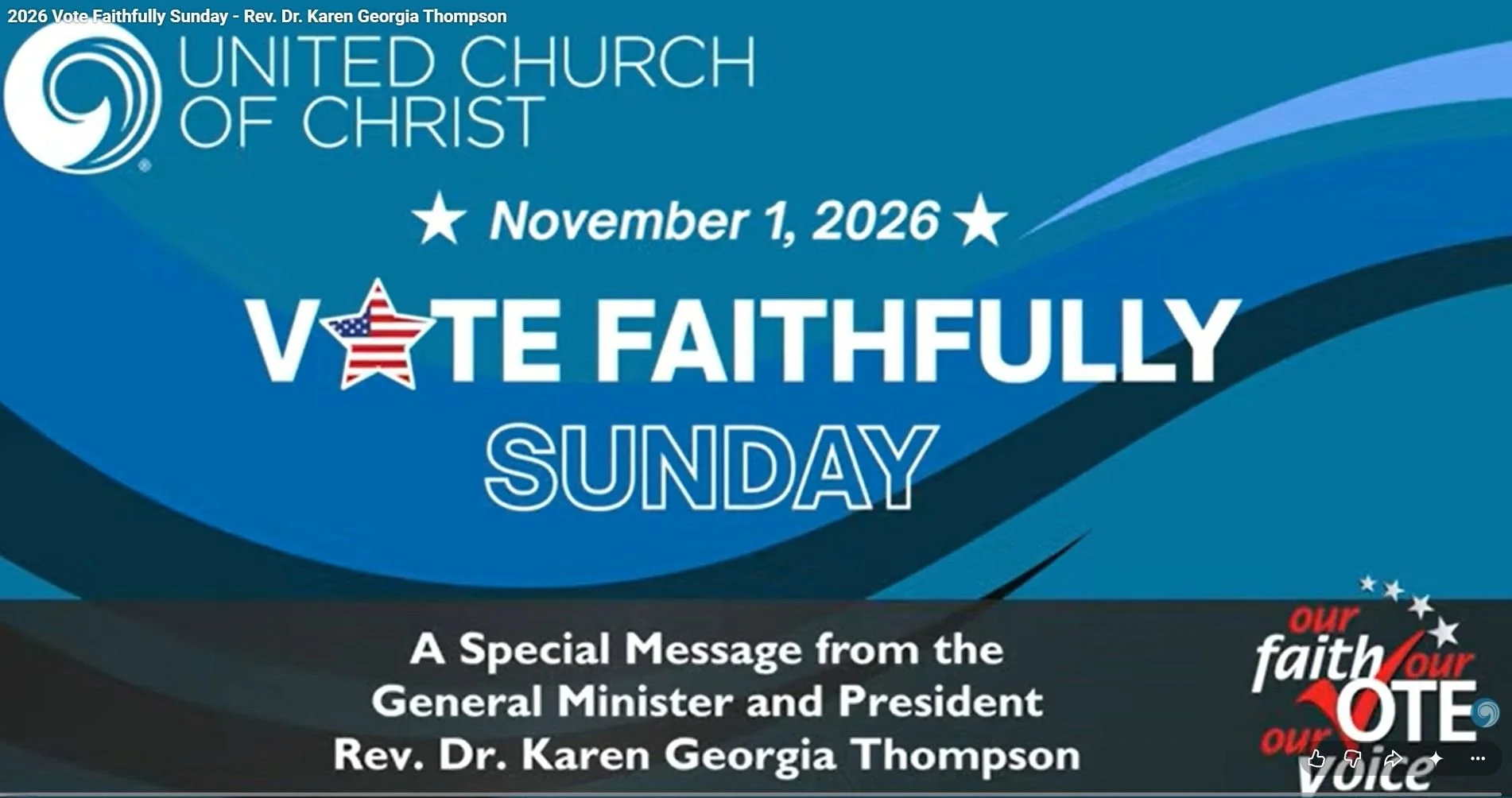 Vote Faithfully Sunday: November 1