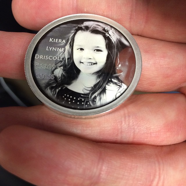 Kiera's coins came in today. I think they are perfect.