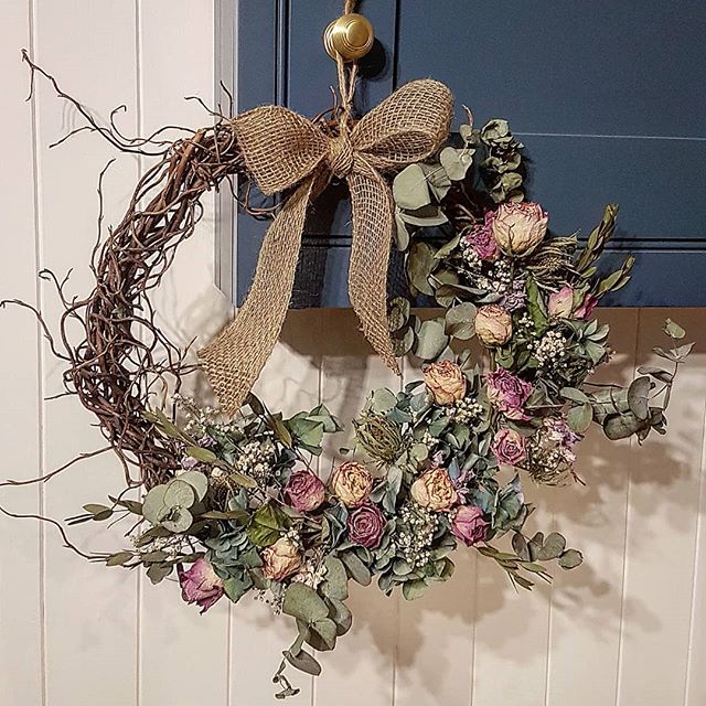 Laura's mum made this wreath for us this week, she is really good at anything crafty, and it is woven from willow from her garden, and she dried the roses herself. We just need to decide where to hang it now, and make sure we get it up before the boy