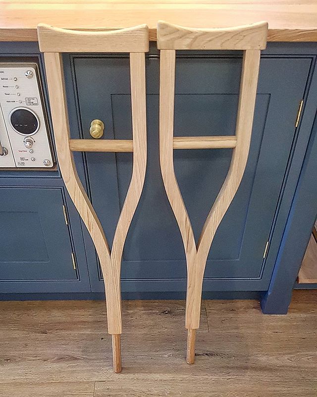 A certain little young lady in the family wants to be a doctor when she grows up, so this morning I thought I could make her some crutches to help her with her summer holiday appointments! Seems to have put a very big smile on her face, and definitel