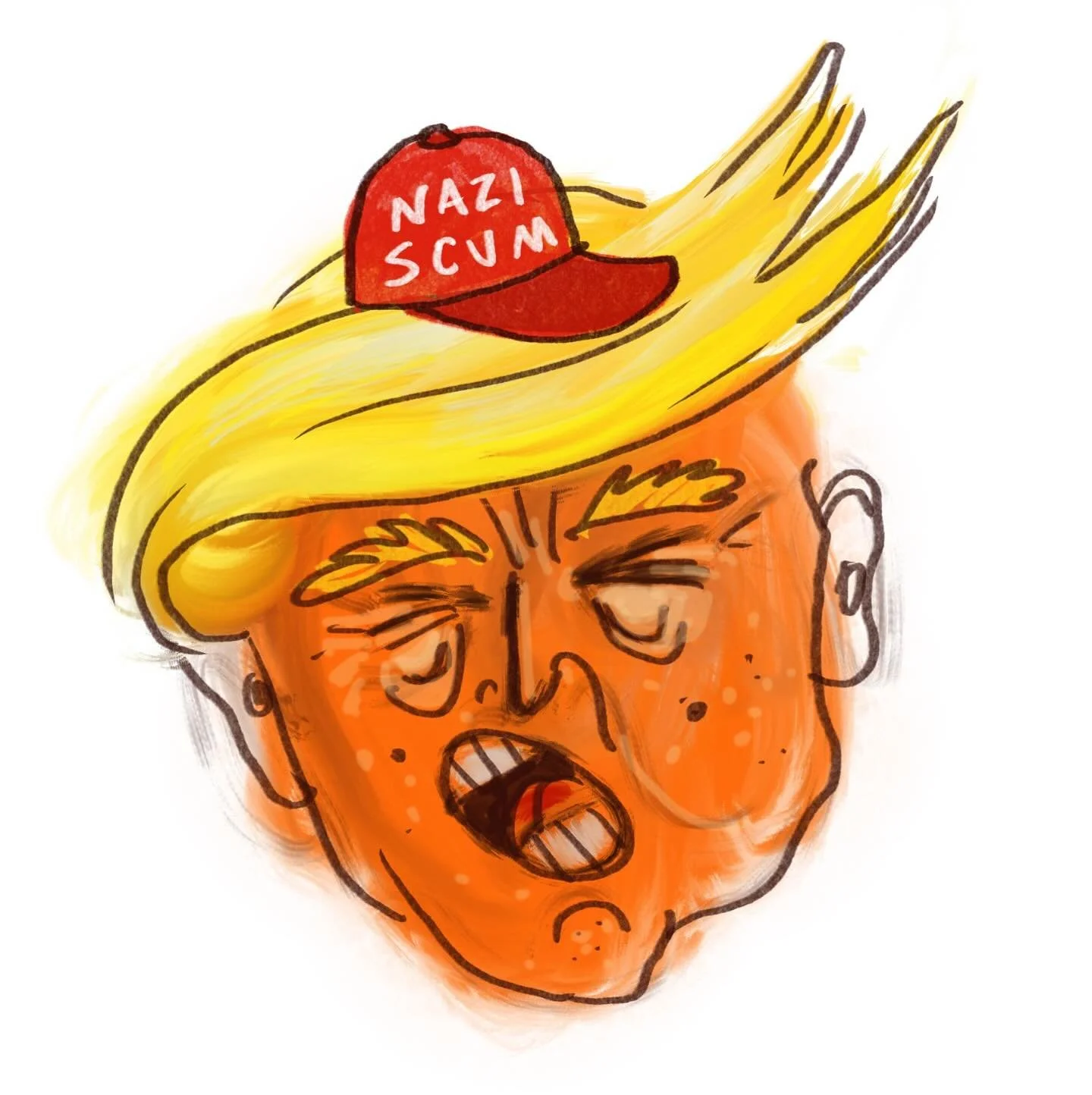 New stuff for the cause. Never rest in your resistance, even doodles against fascists keep the flame burning.
.
#fucktrump #fuckICE #TheCrueltyIsThePoint #IDoNotConsent