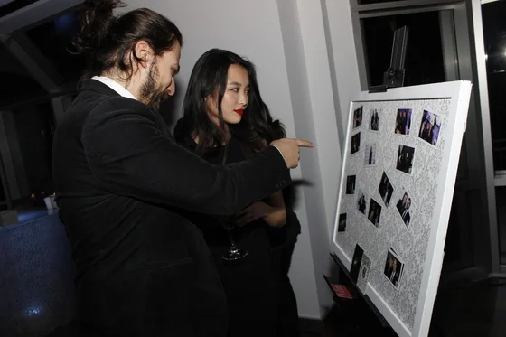 Guests finding their pic during the Classic Service
