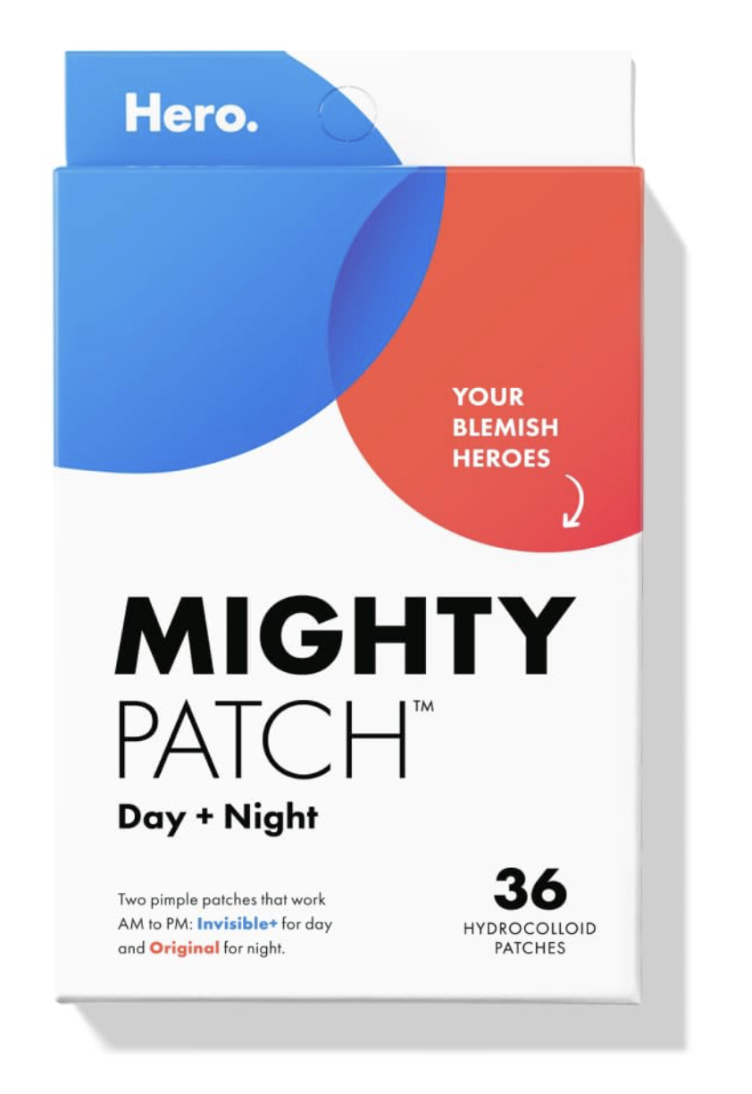Hero Mighty Patch acne patches for overnight blemish care.