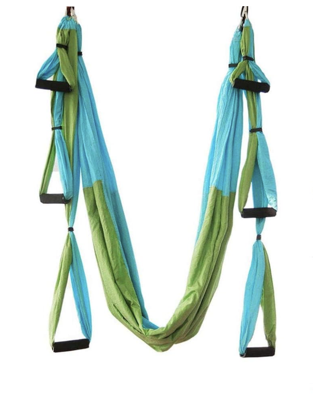 Inversion yoga swing for supported stretching and aerial yoga practice.