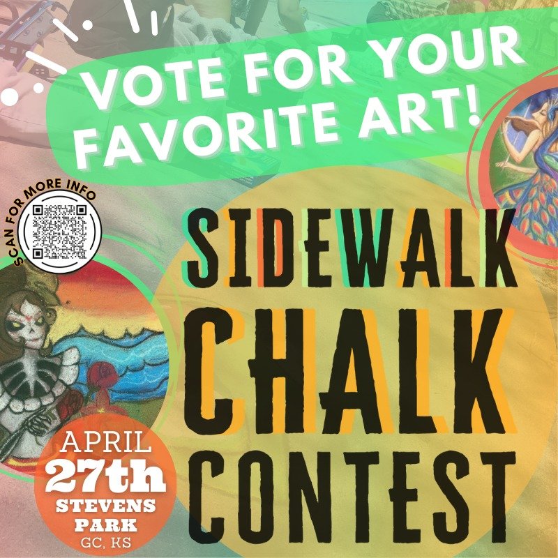 The Sidewalk Chalk Contest is TOMORROW (4/27/24)!! This year we have 73 participants that will be working to create 54 pieces of temporary sidewalk art. Make sure you come out to cheer them on and while you're there you can vote for your favorite pie