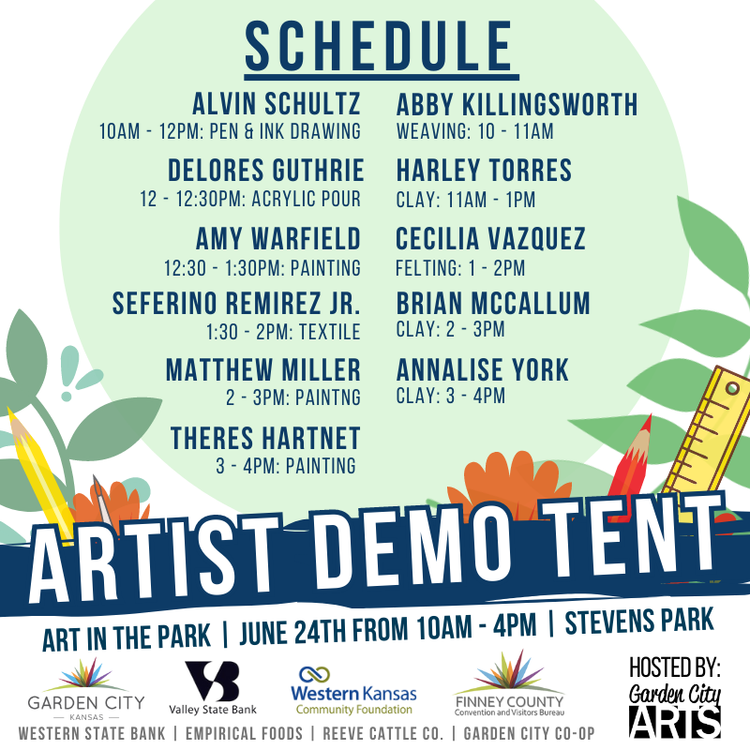 Art in the Park Demo Tent — Garden City Arts