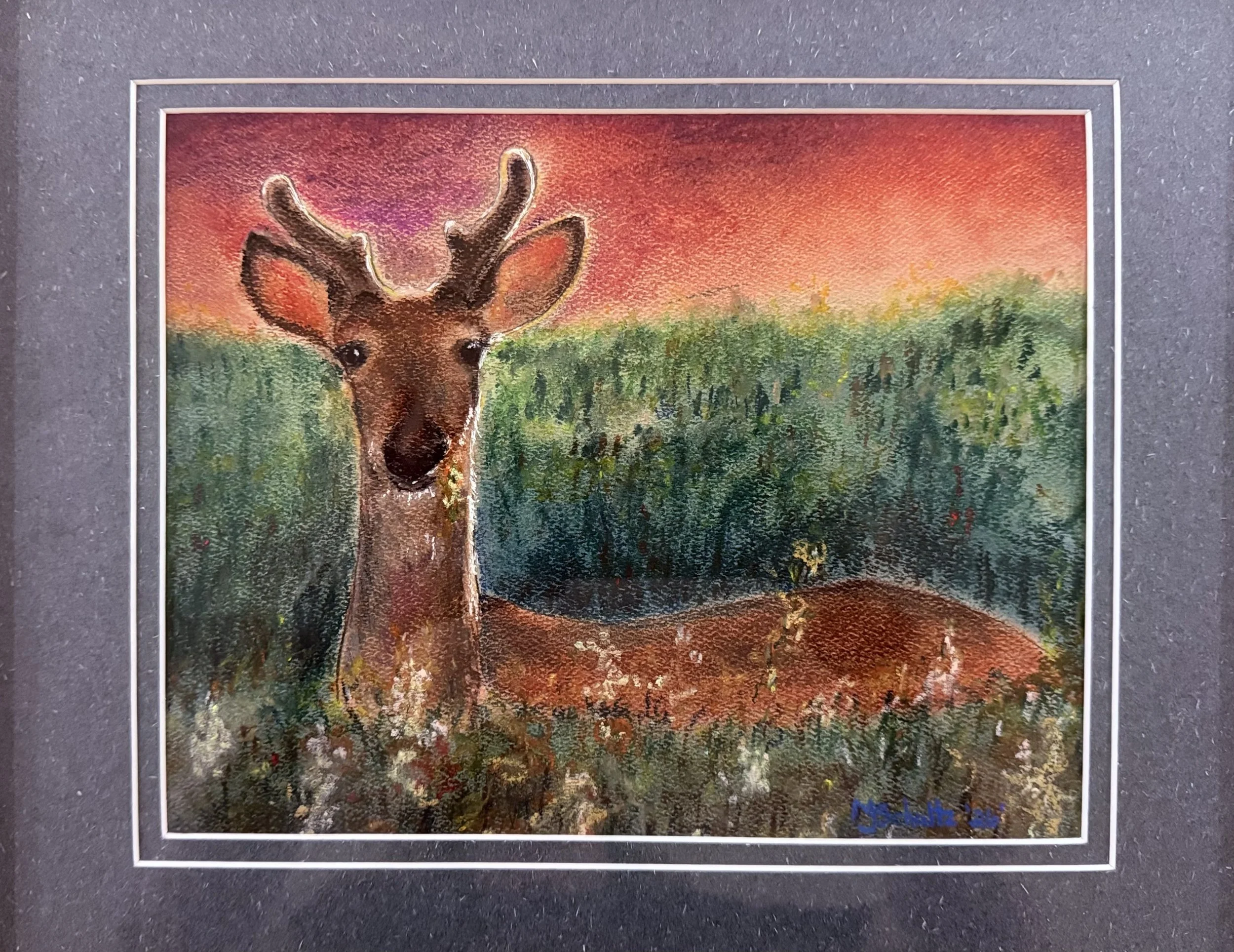 Original Artwork by Mary Jo Schultz "Oh Deer...!"