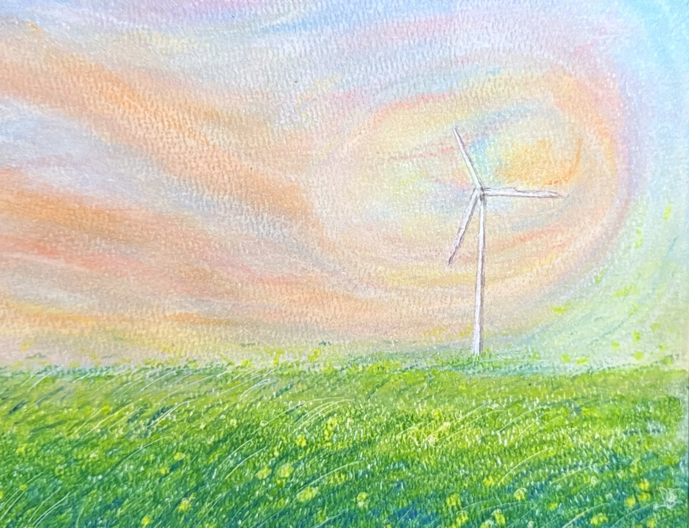 Original Artwork by Mary Jo Schultz "See the Wind"