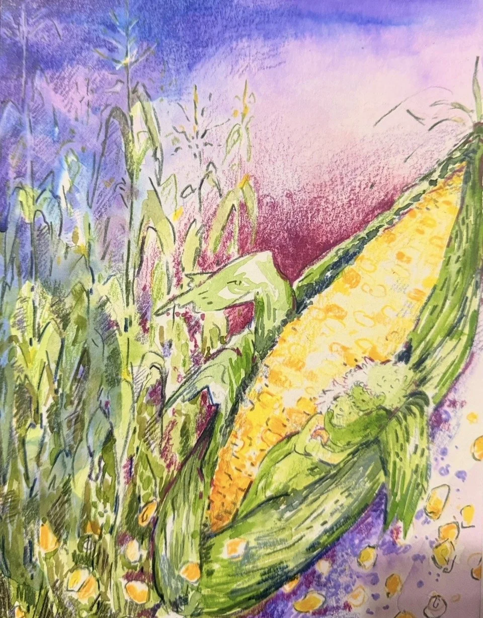 Original Artwork by Lexis Beesley "Sweet Corn"