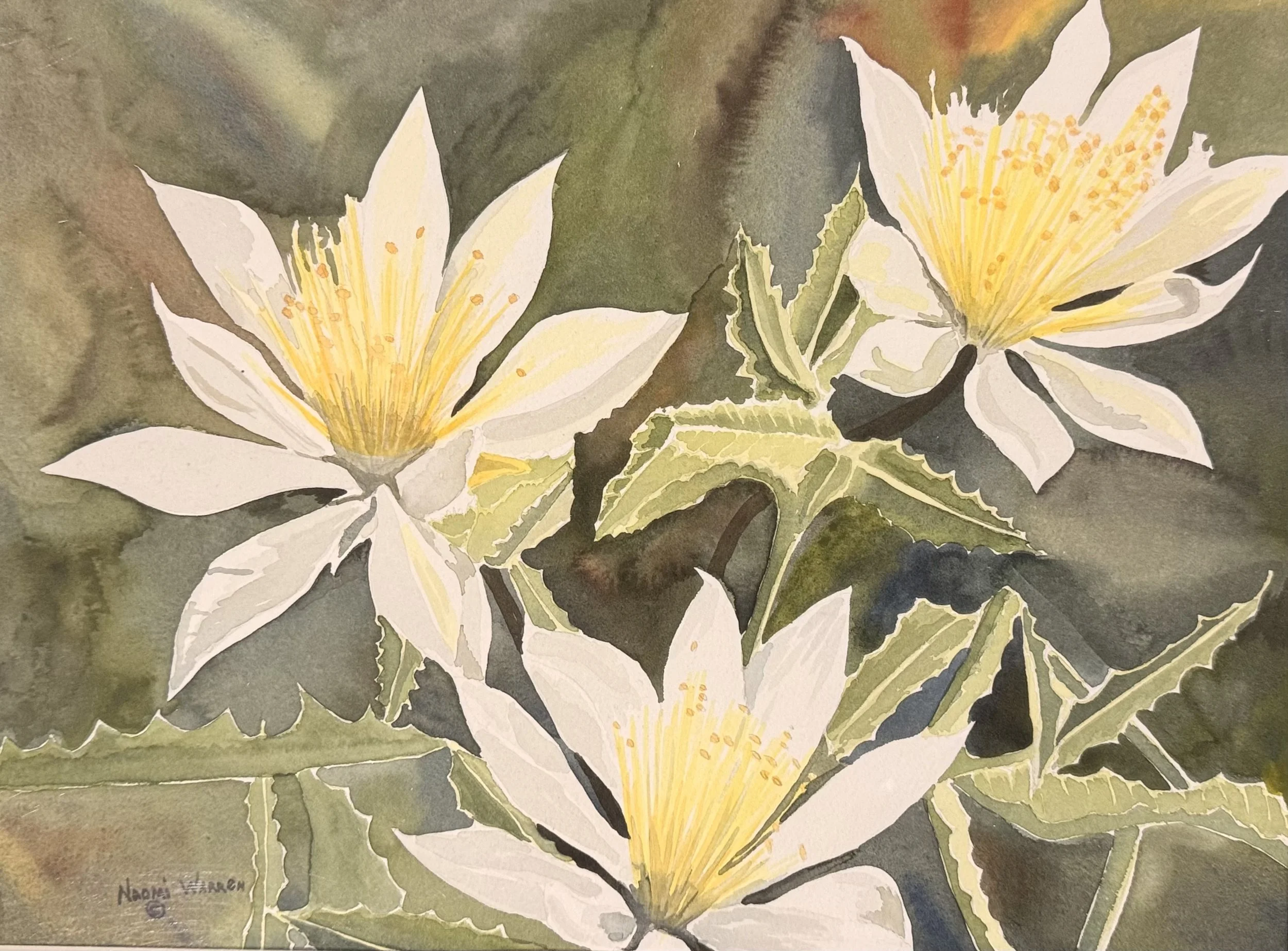 Original Artwork by Naomi Warren "Ten Petal Azalia"