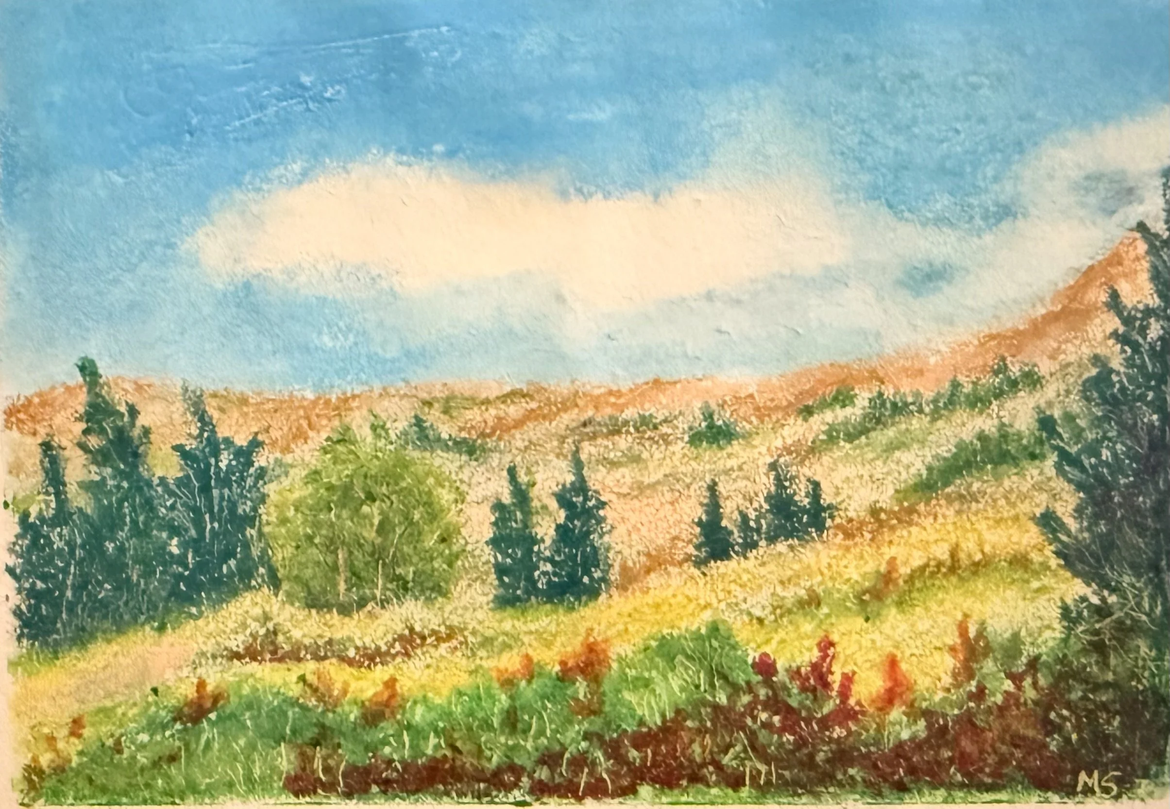 Original Artwork by Mary Jo Schultz "On the Trail"