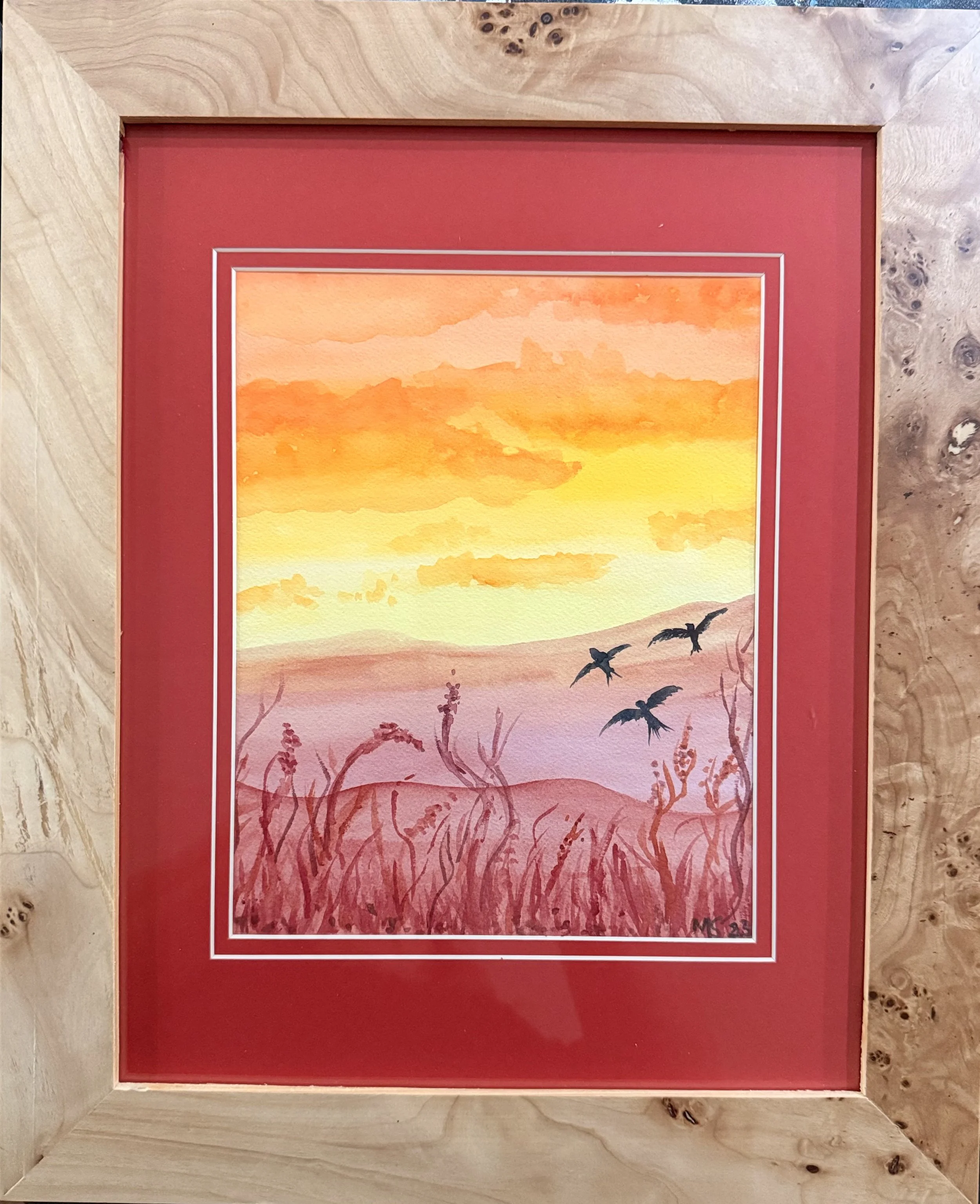 Original Artwork by Mary Jo Schultz "Sunset Flush"