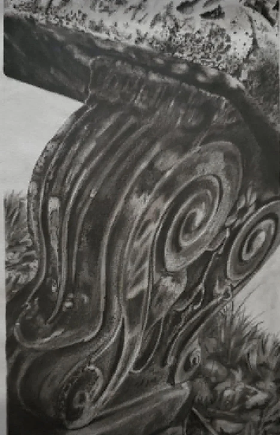 Original Artwork by Laura Jones "Stone Bench"