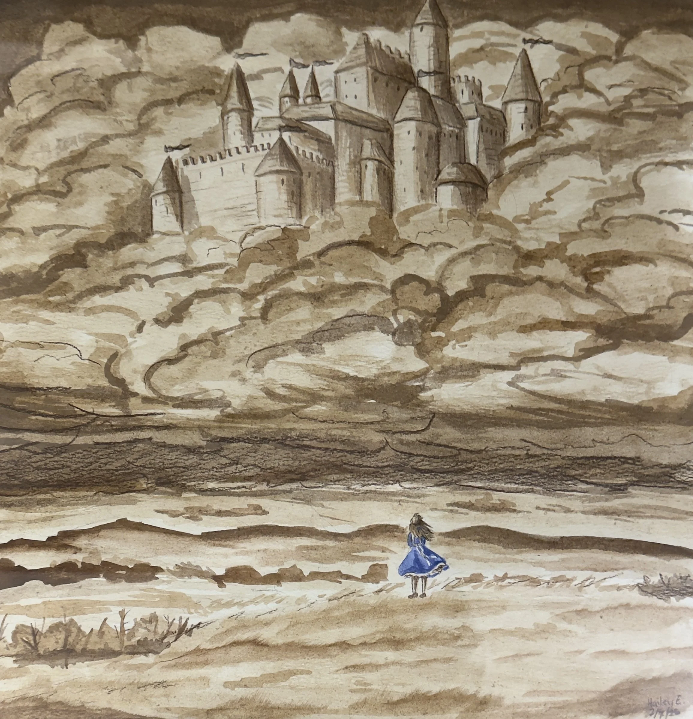 Original Artwork by Haily East, "Castle in the Air"