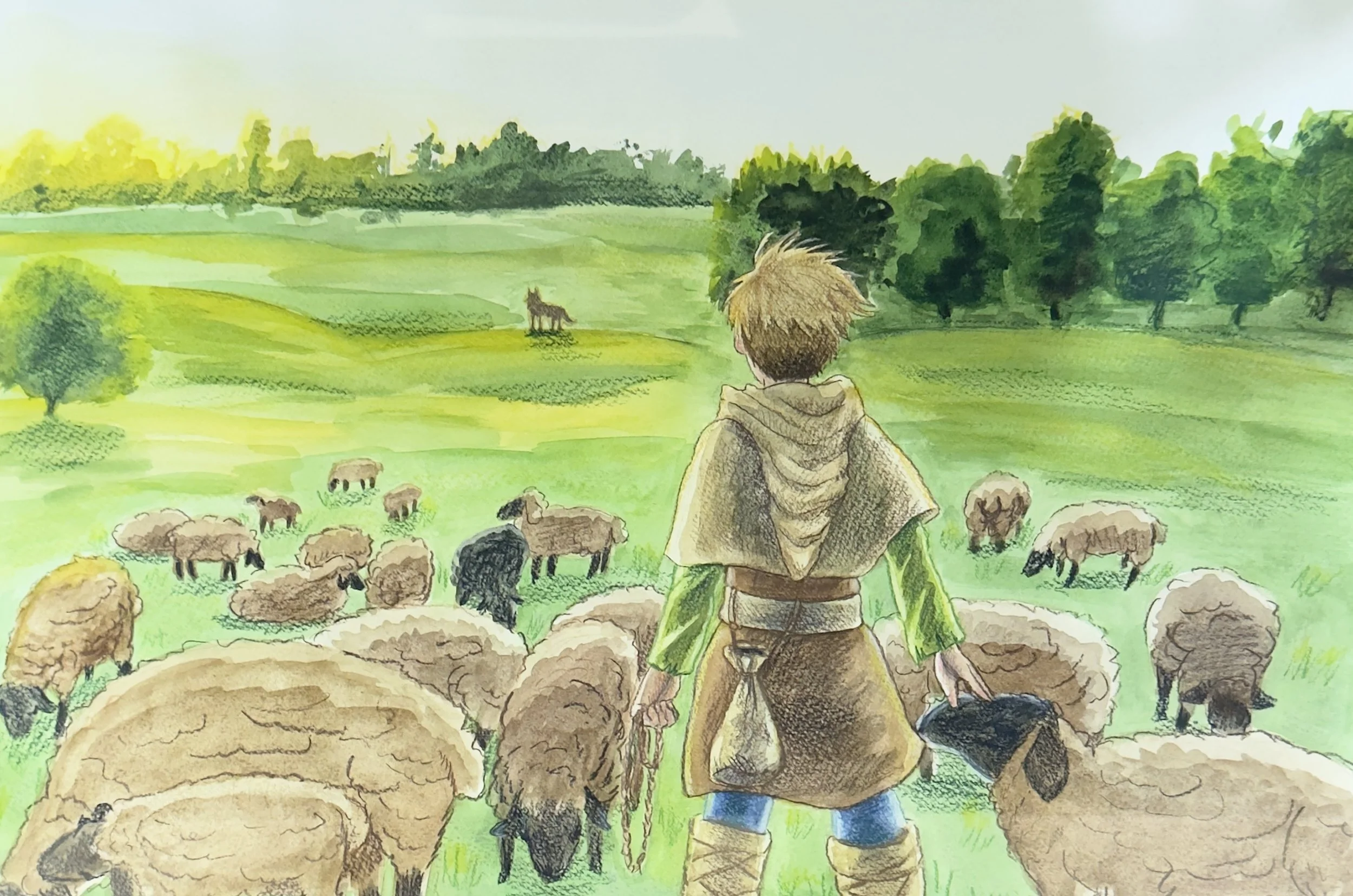 Original Artwork by Haily East, "Wolf"